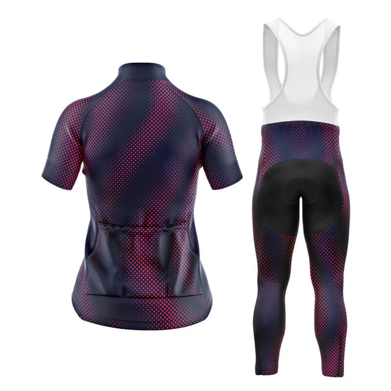 Halftone Club Cycling Kit (Purple Red)