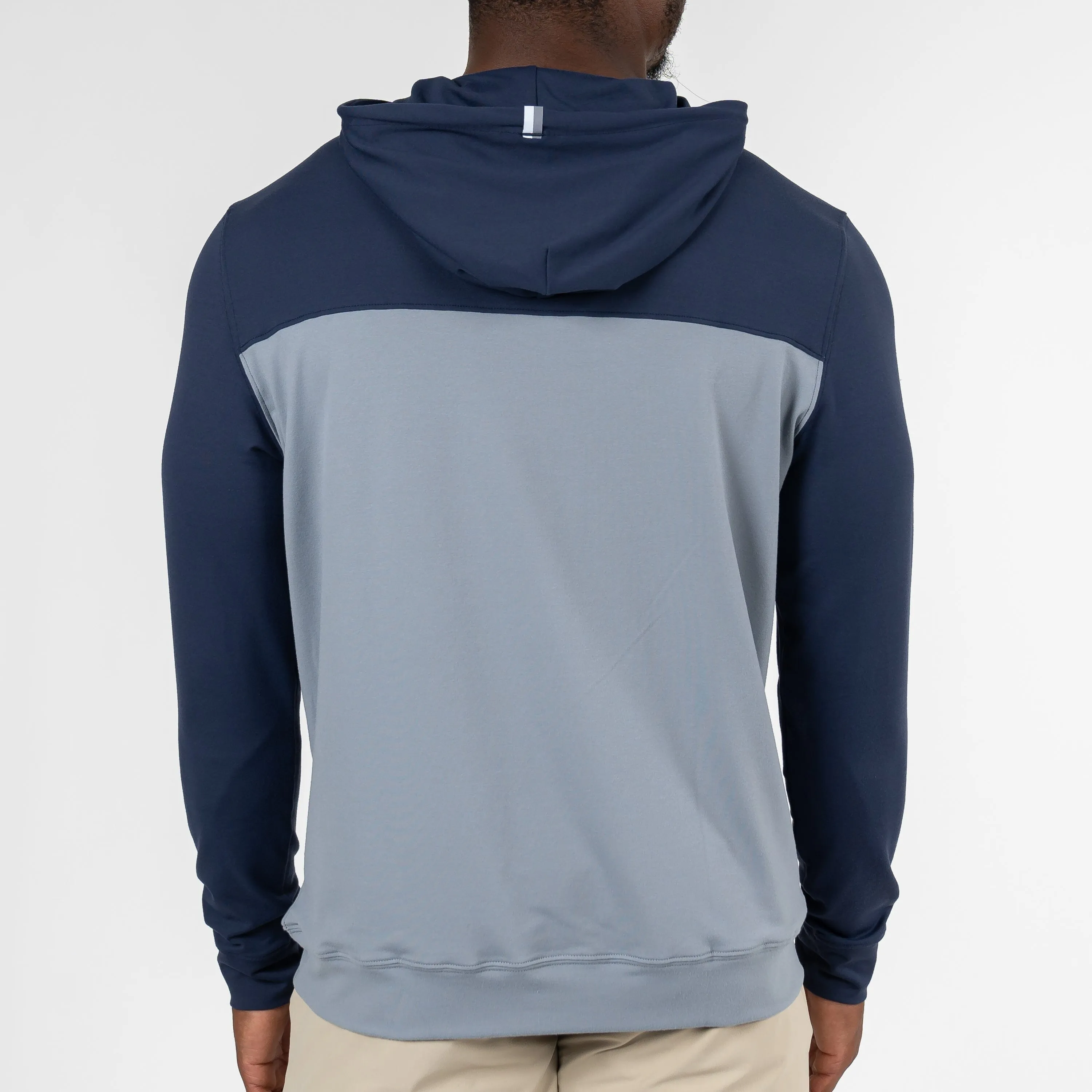 Hesi Performance Hoodie | Colorblock - Admiral Navy/Thunder Grey