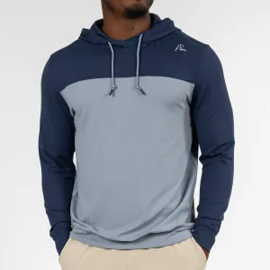 Hesi Performance Hoodie | Colorblock - Admiral Navy/Thunder Grey