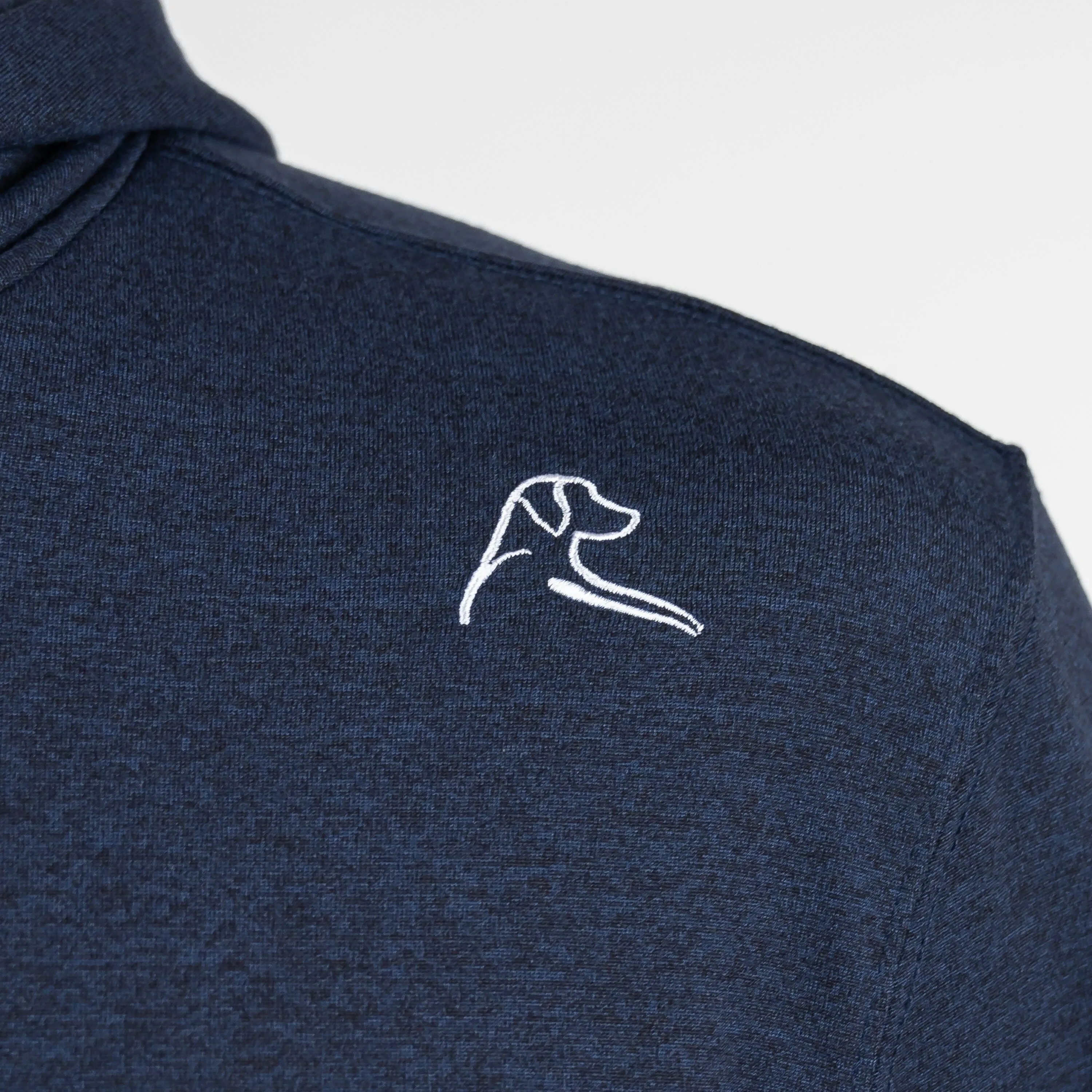 Hesi Performance Hoodie | Heather - Admiral Navy/Fleet Navy - Mint Green