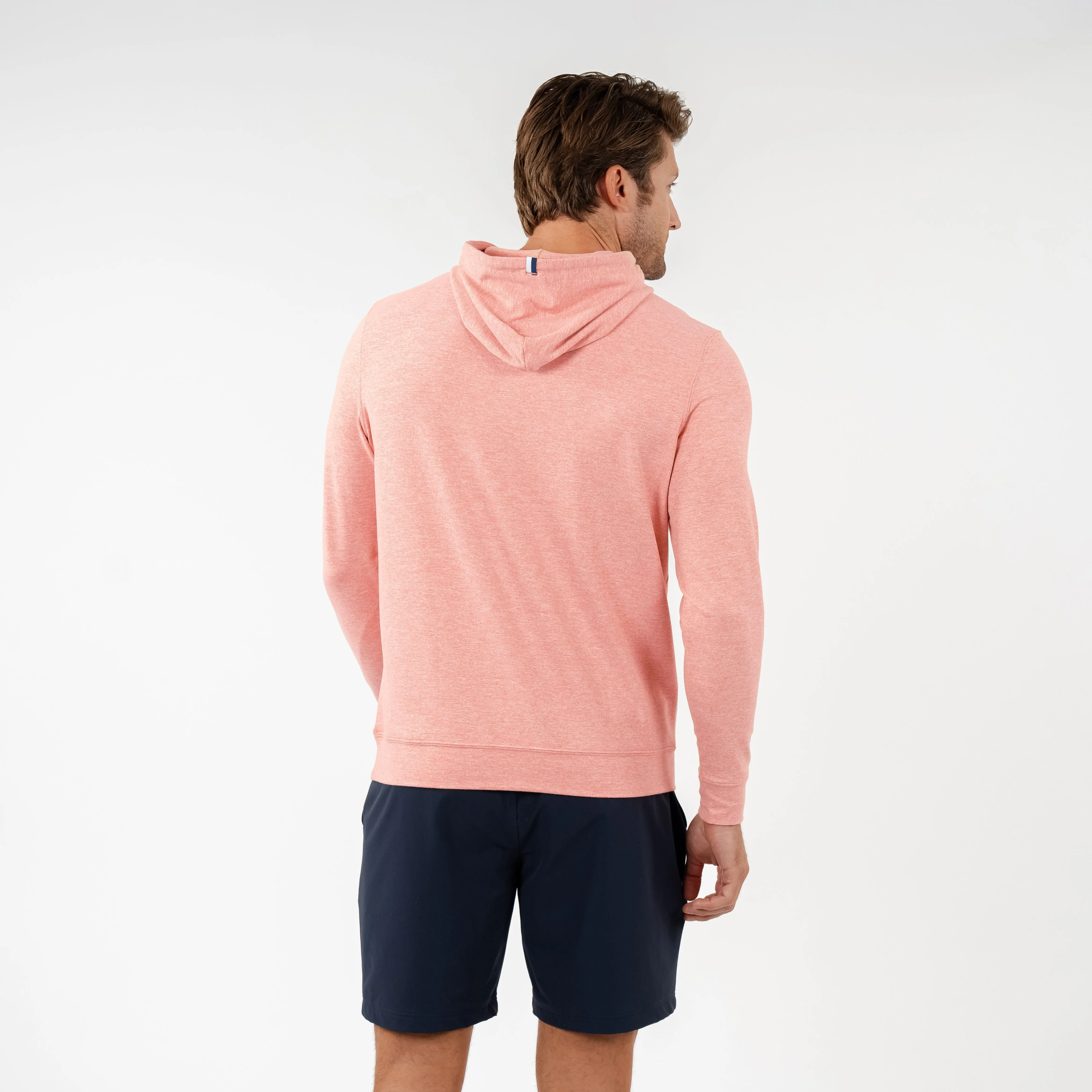 Hesi Performance Hoodie | Heather - Canyon/White