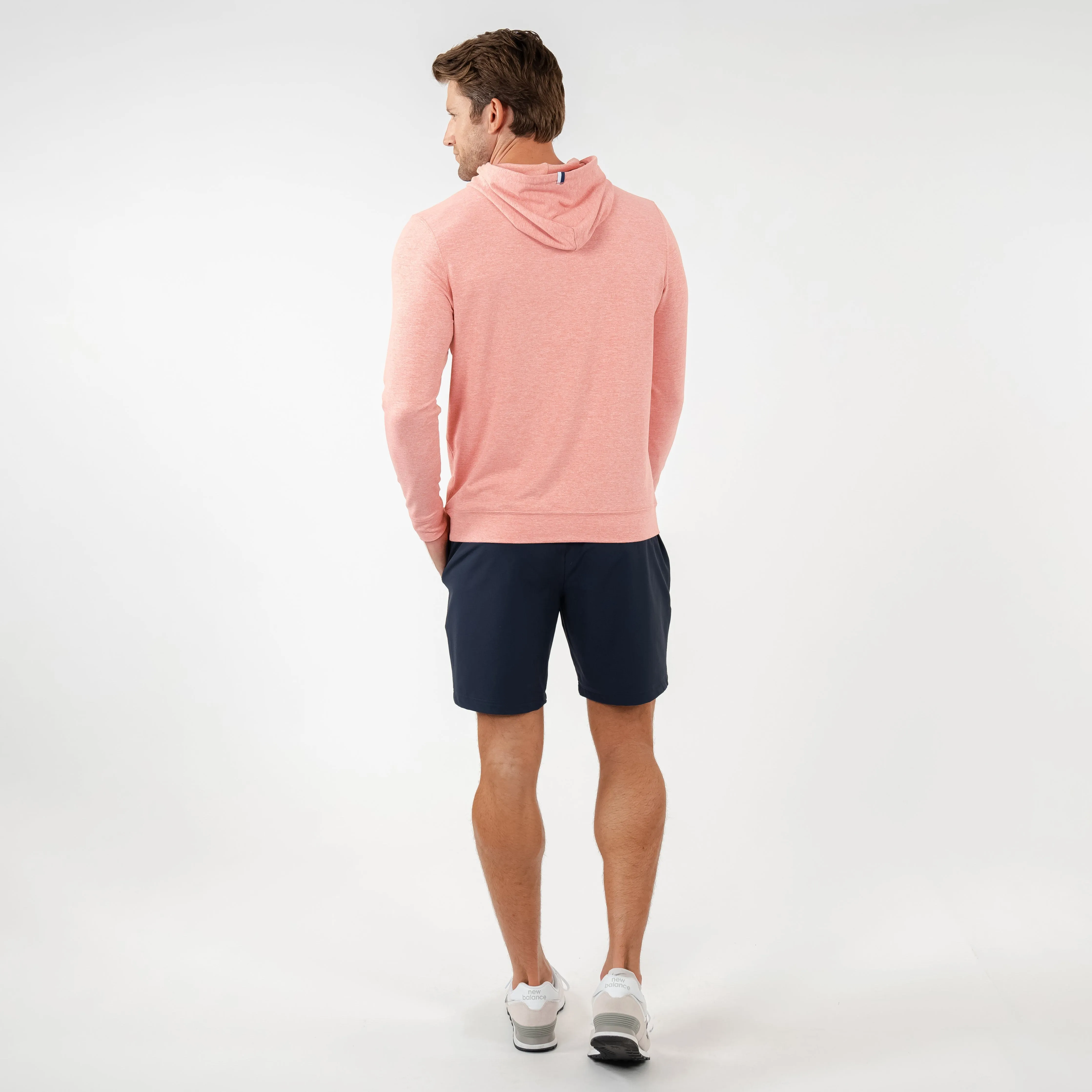 Hesi Performance Hoodie | Heather - Canyon/White