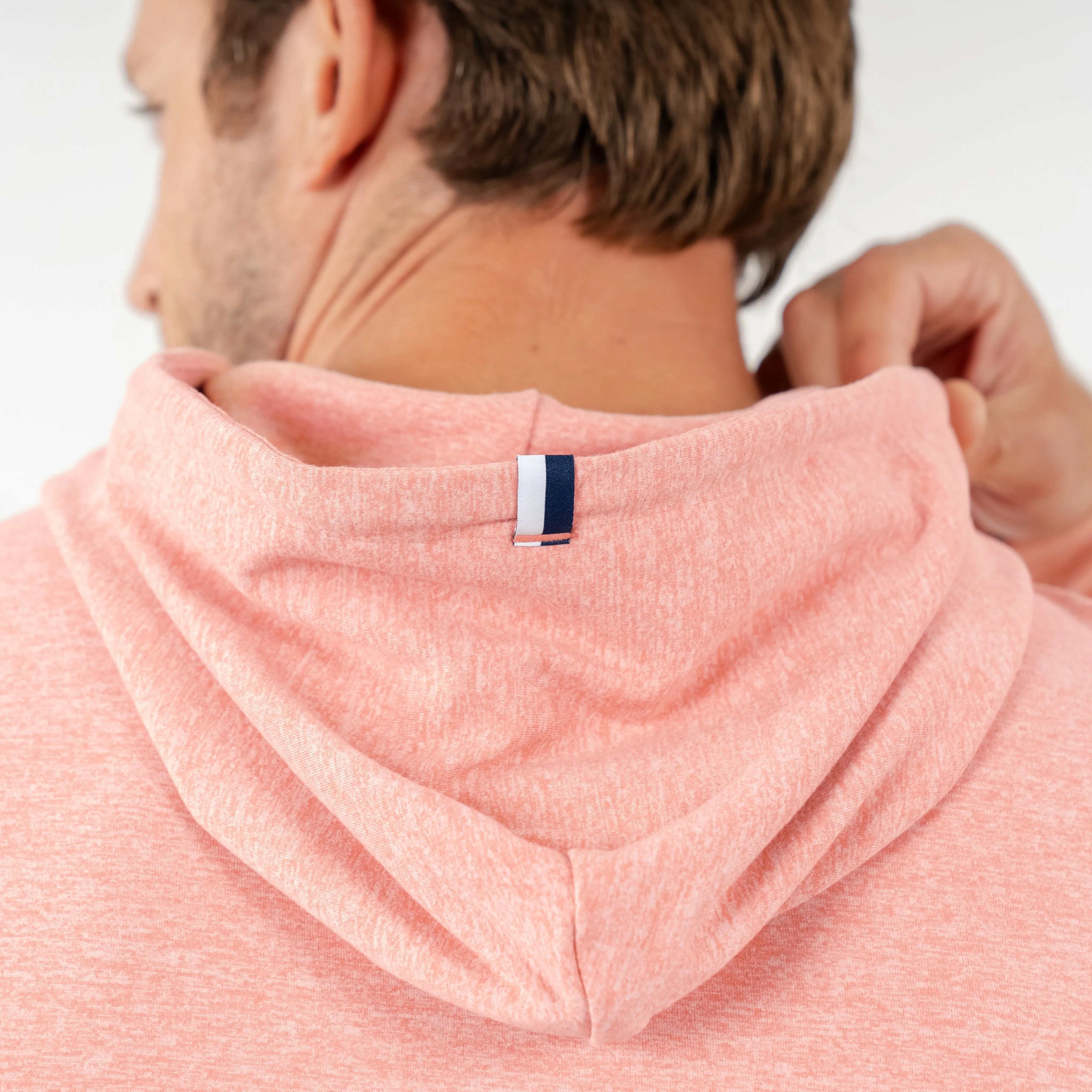 Hesi Performance Hoodie | Heather - Canyon/White