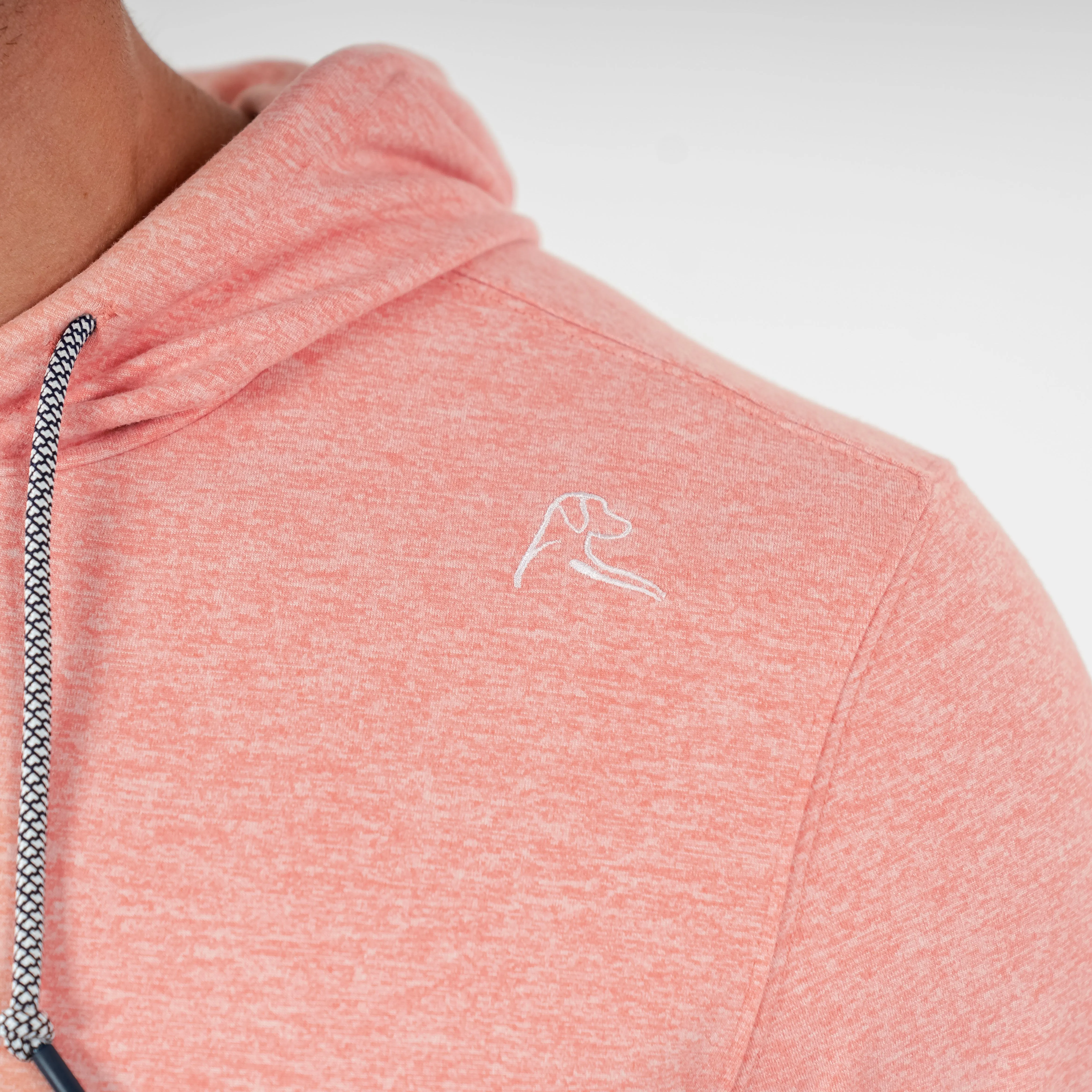 Hesi Performance Hoodie | Heather - Canyon/White