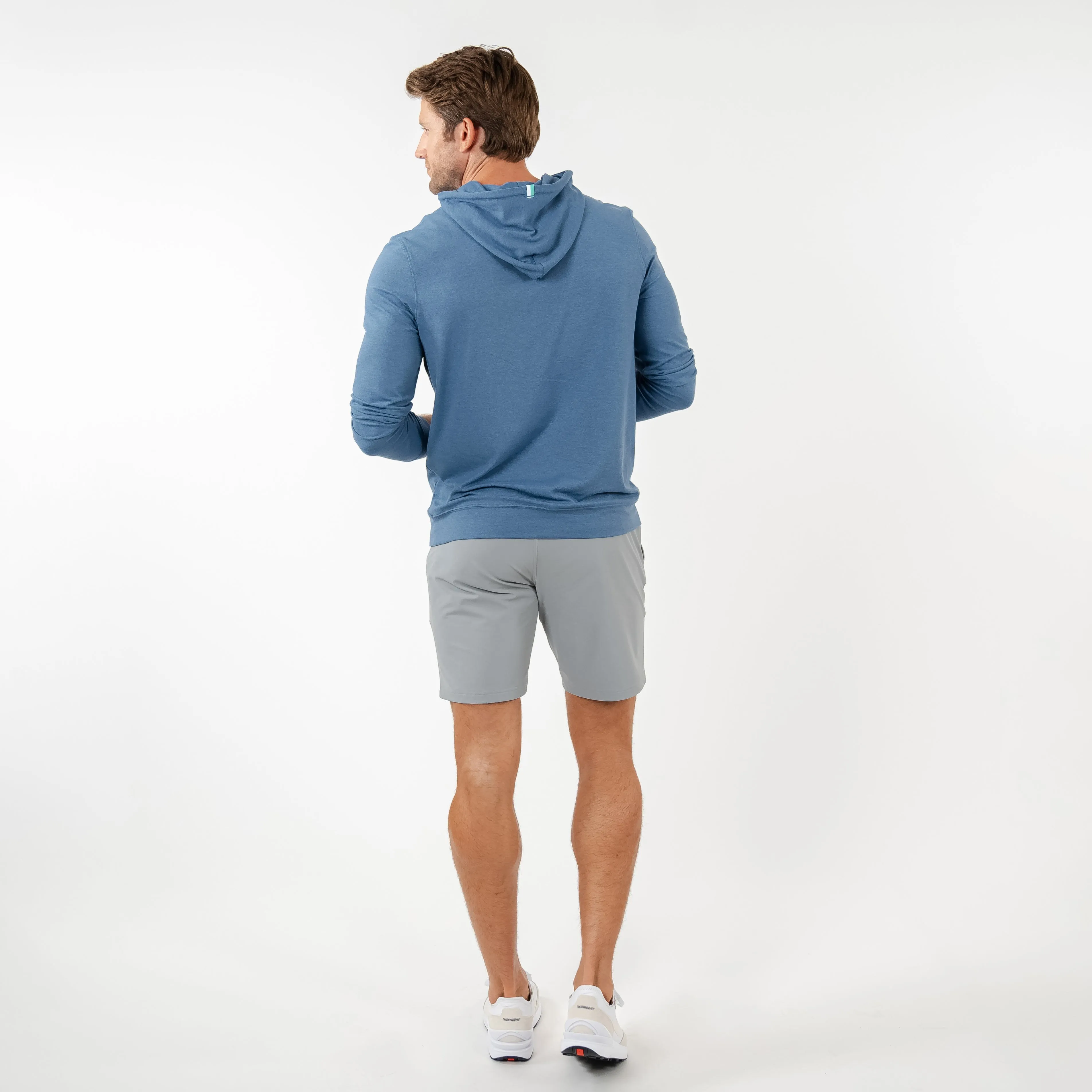 Hesi Performance Hoodie | Heather - Slate Blue/Highcountry Blue