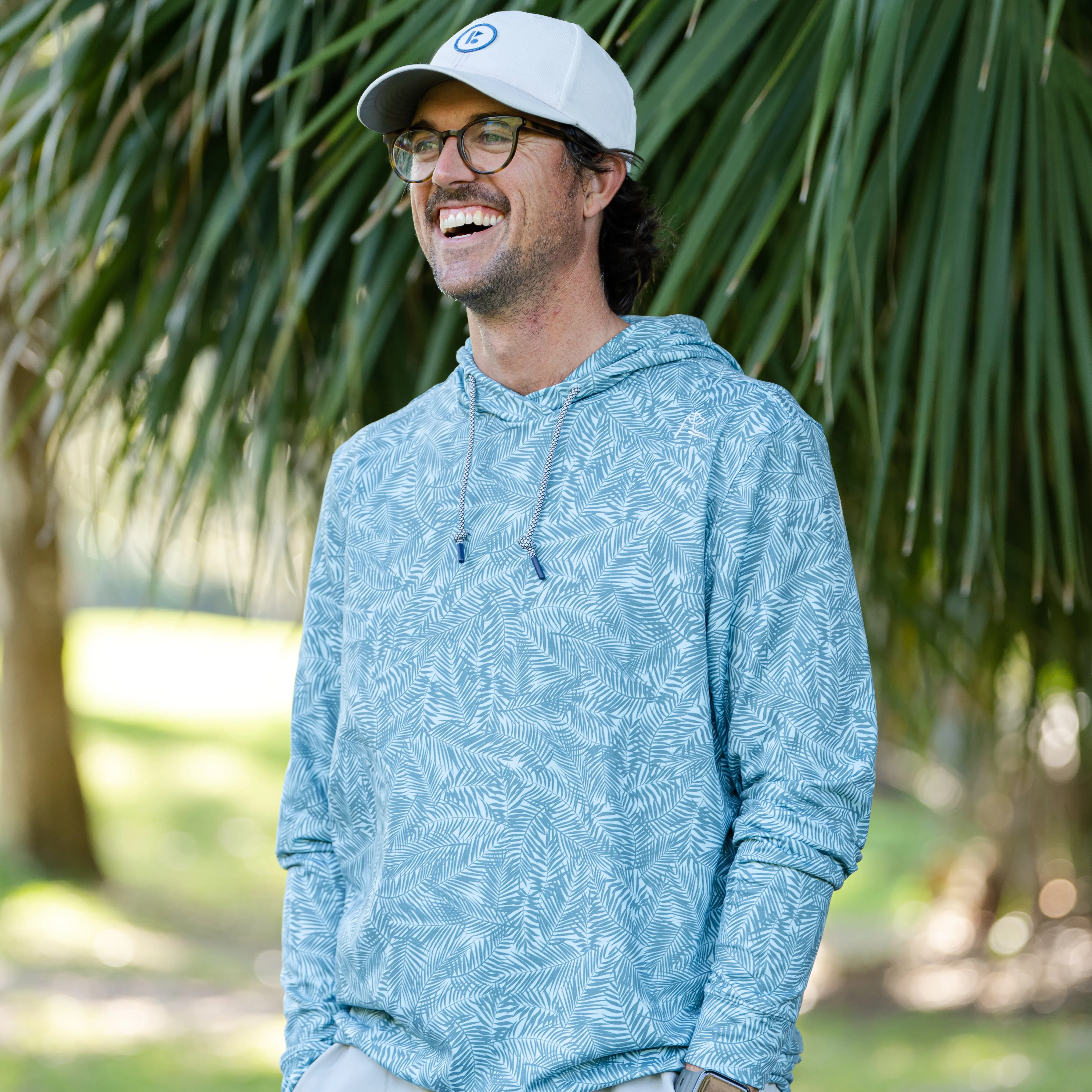 Hesi Performance Hoodie | The Palm - Antigua Green/Jungle Green