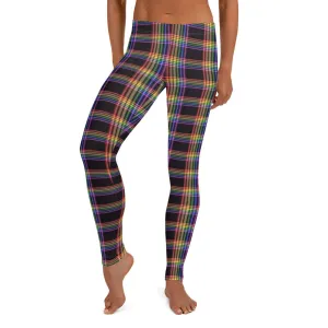 LGBTQ Pride Women's Leggings Yoga Pants - Plaid