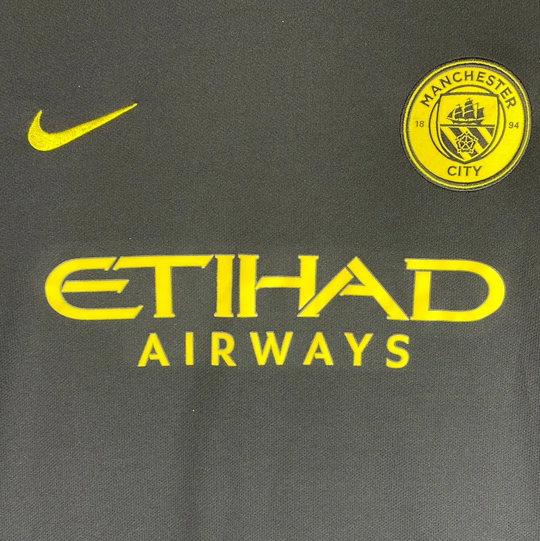 Manchester City 2016/2017 Away Shirt - Youth XL Age 15-16 - Aguero 10 Print - Nike