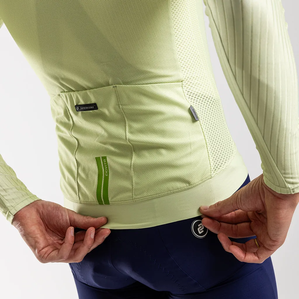 Men's Faro Long Sleeve Race Fit 2.0 Jersey (Lime)