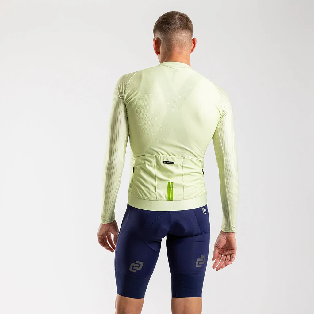 Men's Faro Long Sleeve Race Fit 2.0 Jersey (Lime)