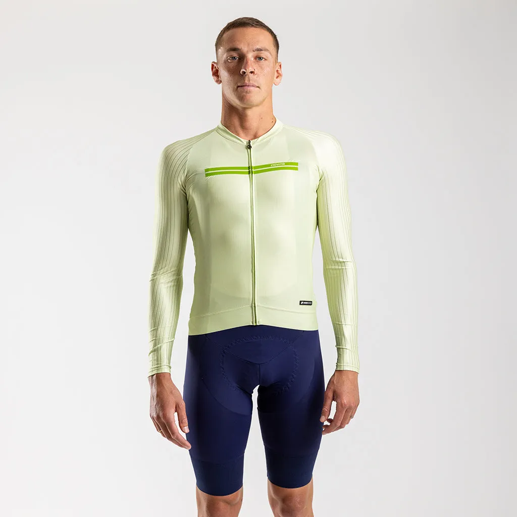 Men's Faro Long Sleeve Race Fit 2.0 Jersey (Lime)