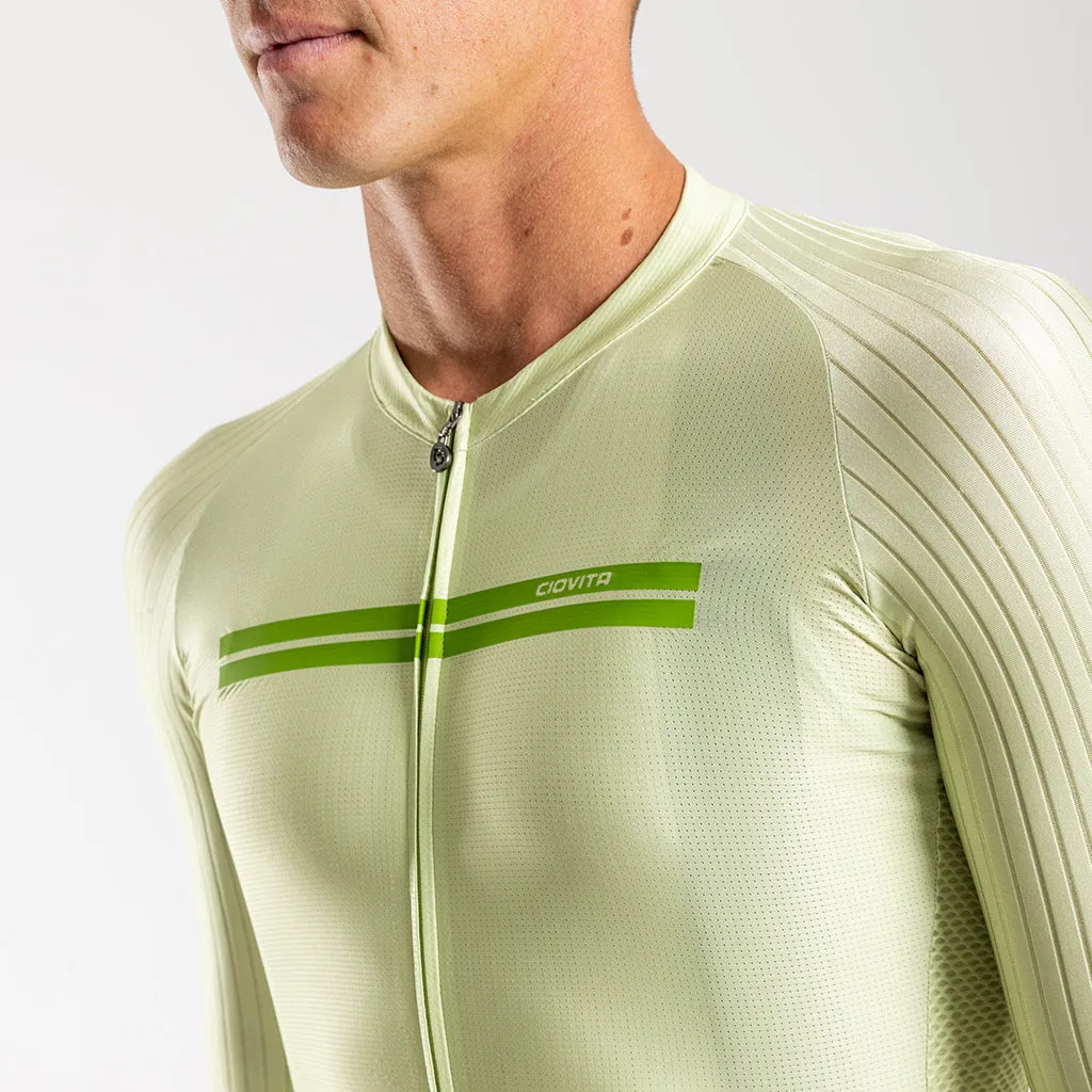 Men's Faro Long Sleeve Race Fit 2.0 Jersey (Lime)