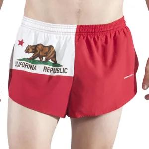 Men's Flag 1" Elite Split Shorts [C] - California