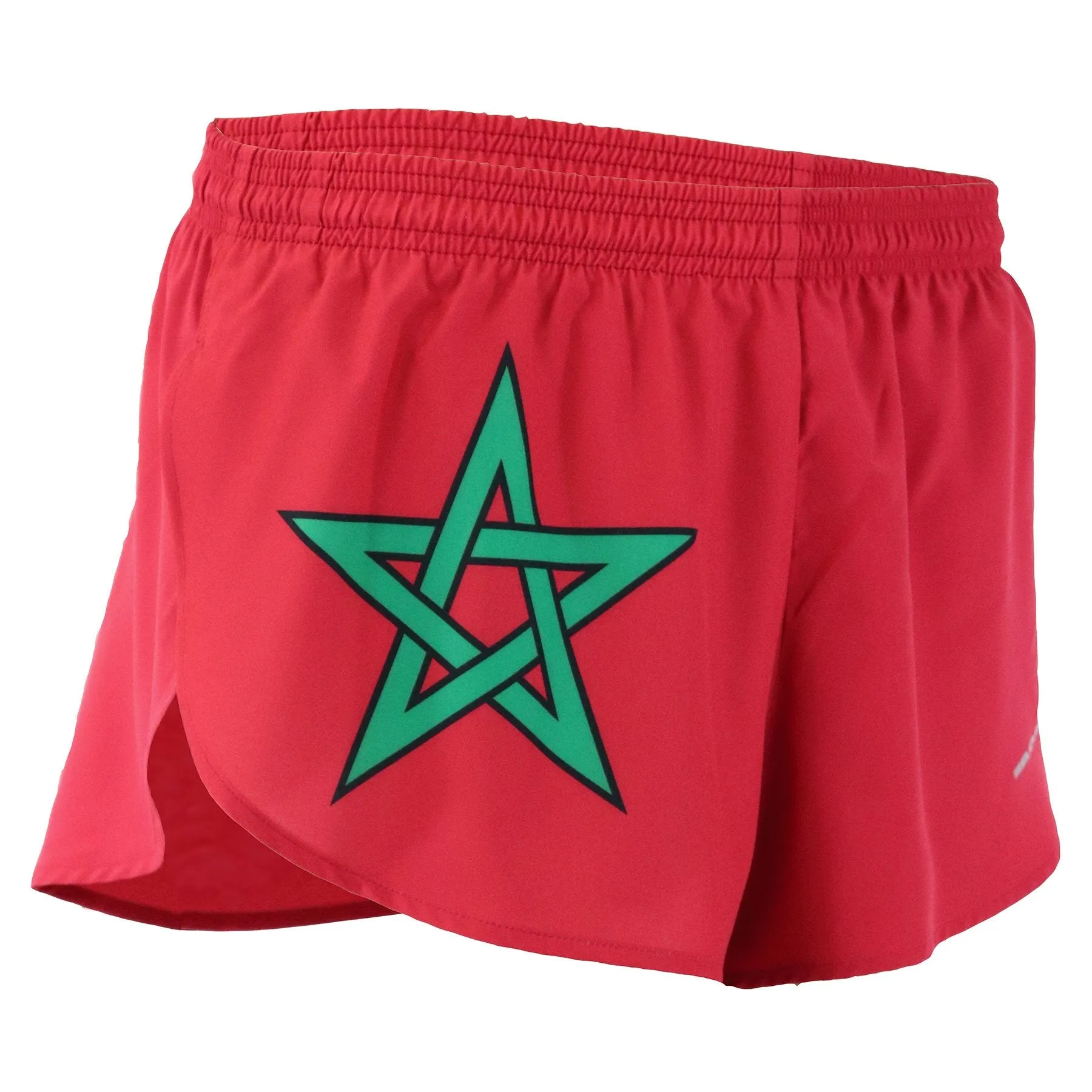 Men's Flag 1" Elite Split Shorts [M] - Morocco