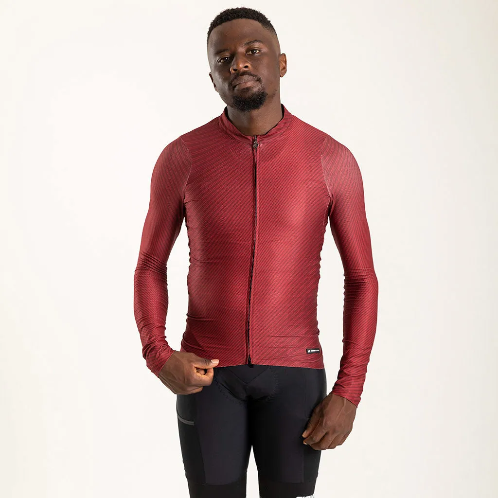 Men's Motion Long Sleeve Flyweight Jersey (Bloodstone)