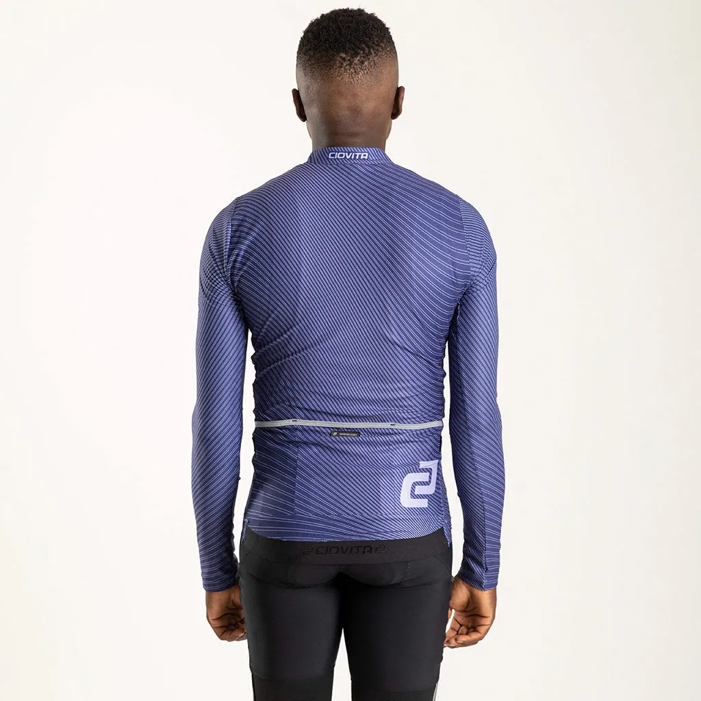 Men's Motion Long Sleeve Flyweight Jersey (Blue)