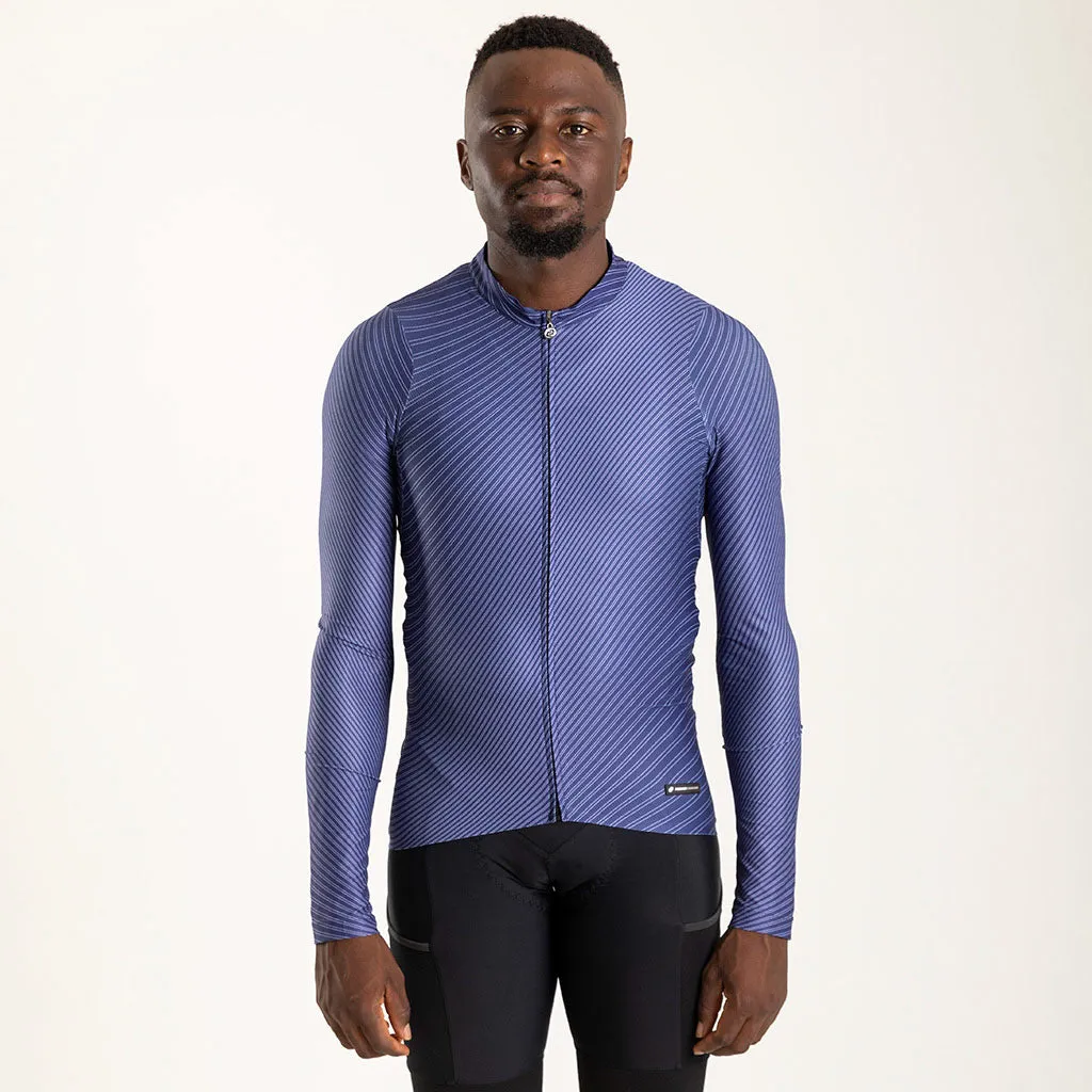 Men's Motion Long Sleeve Flyweight Jersey (Blue)