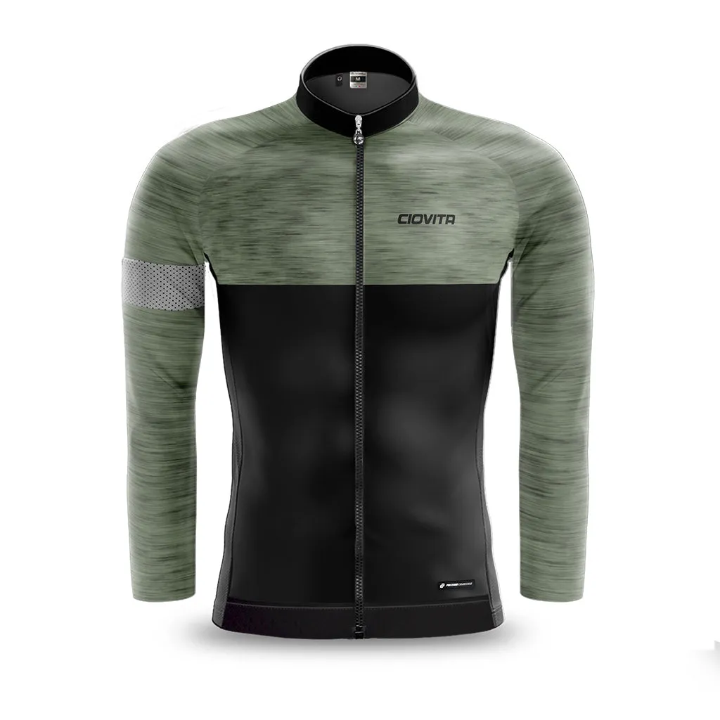 Men's Opera Long Sleeve Jersey (Olive)