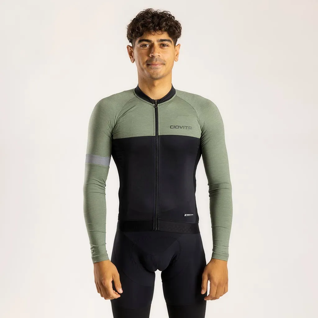 Men's Opera Long Sleeve Jersey (Olive)