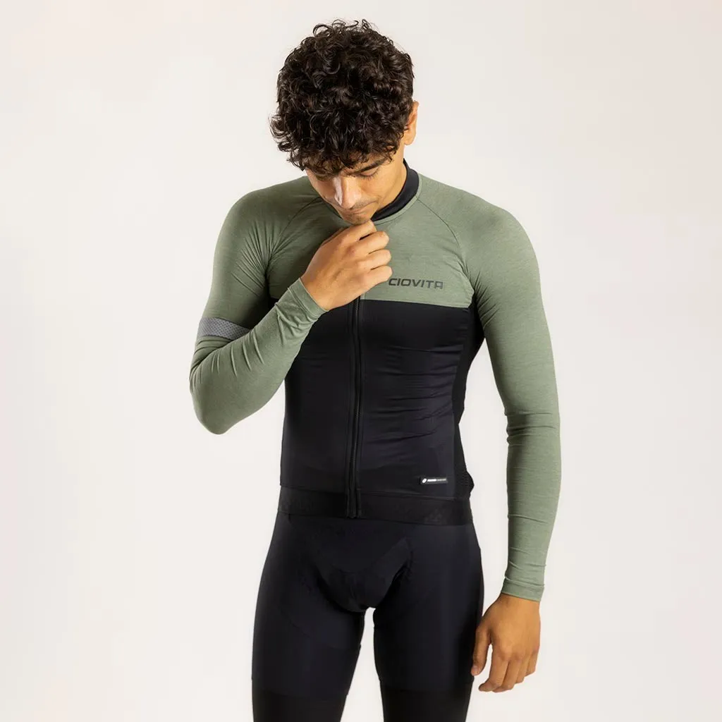 Men's Opera Long Sleeve Jersey (Olive)