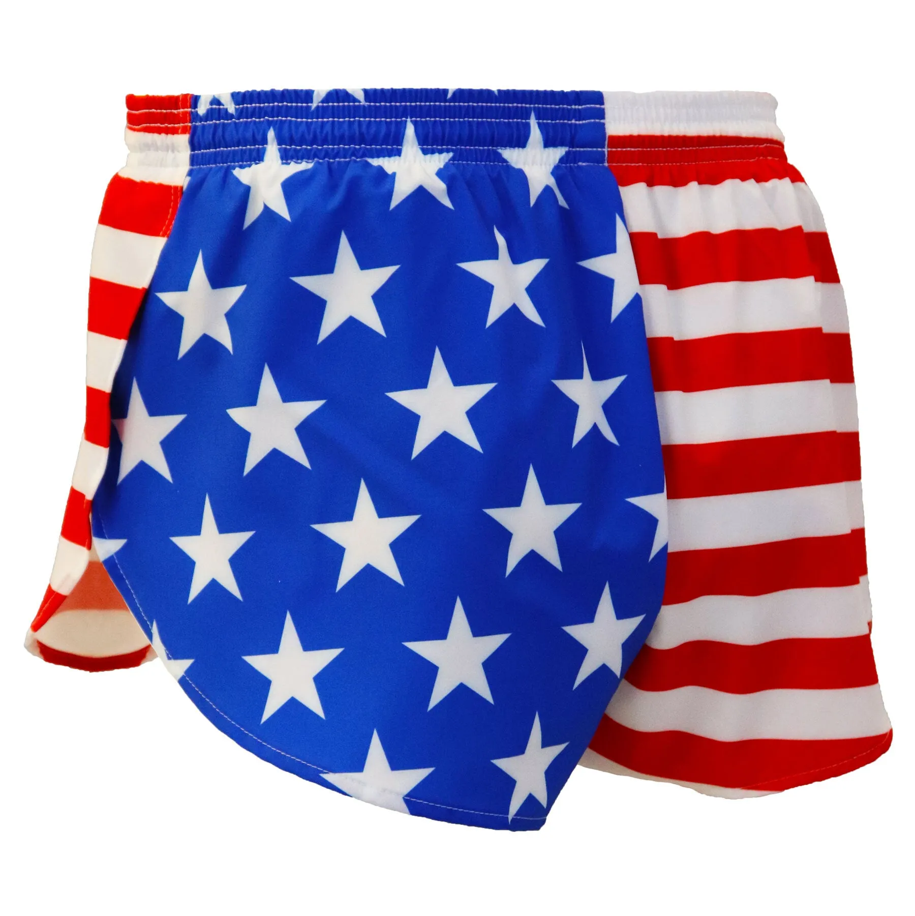 Men's Printed 1" Elite Split Shorts - American Flag