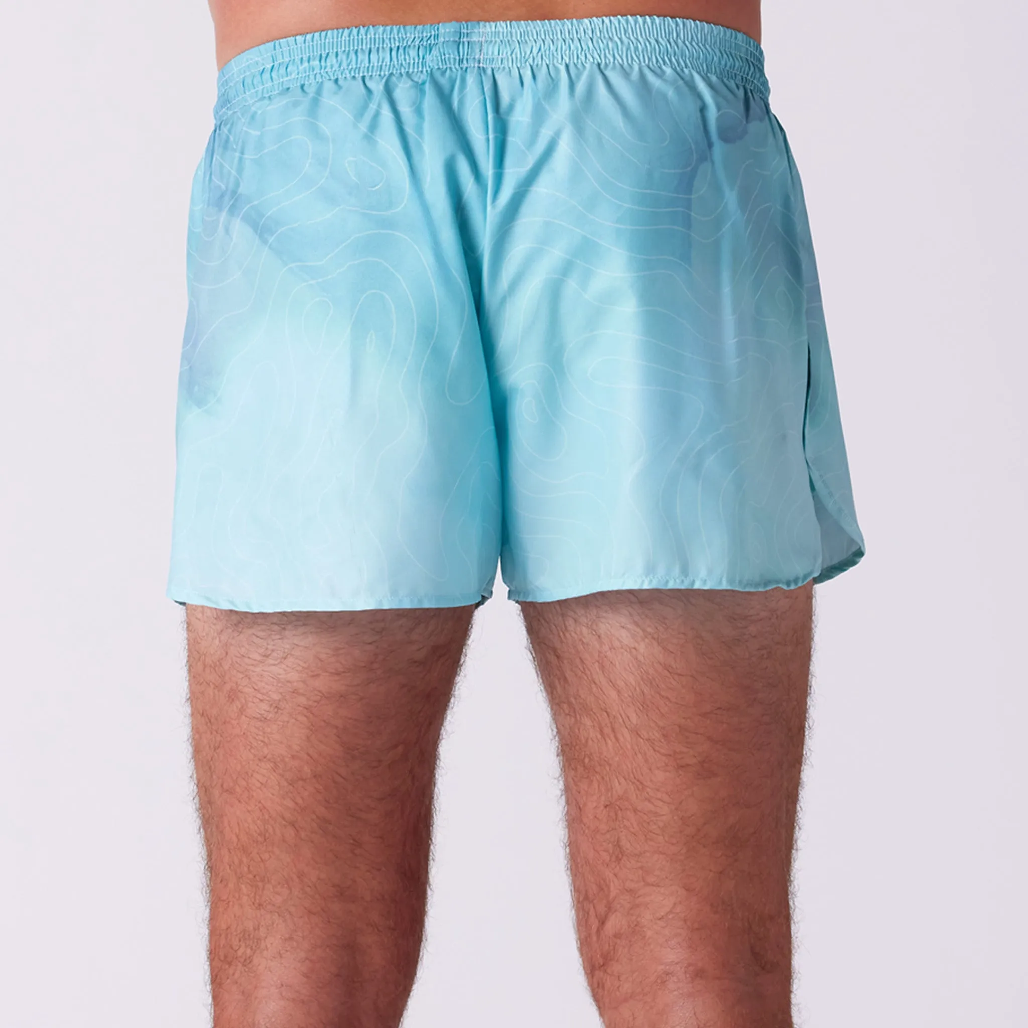 Men's Printed 3" Half Split Shorts - Topographic