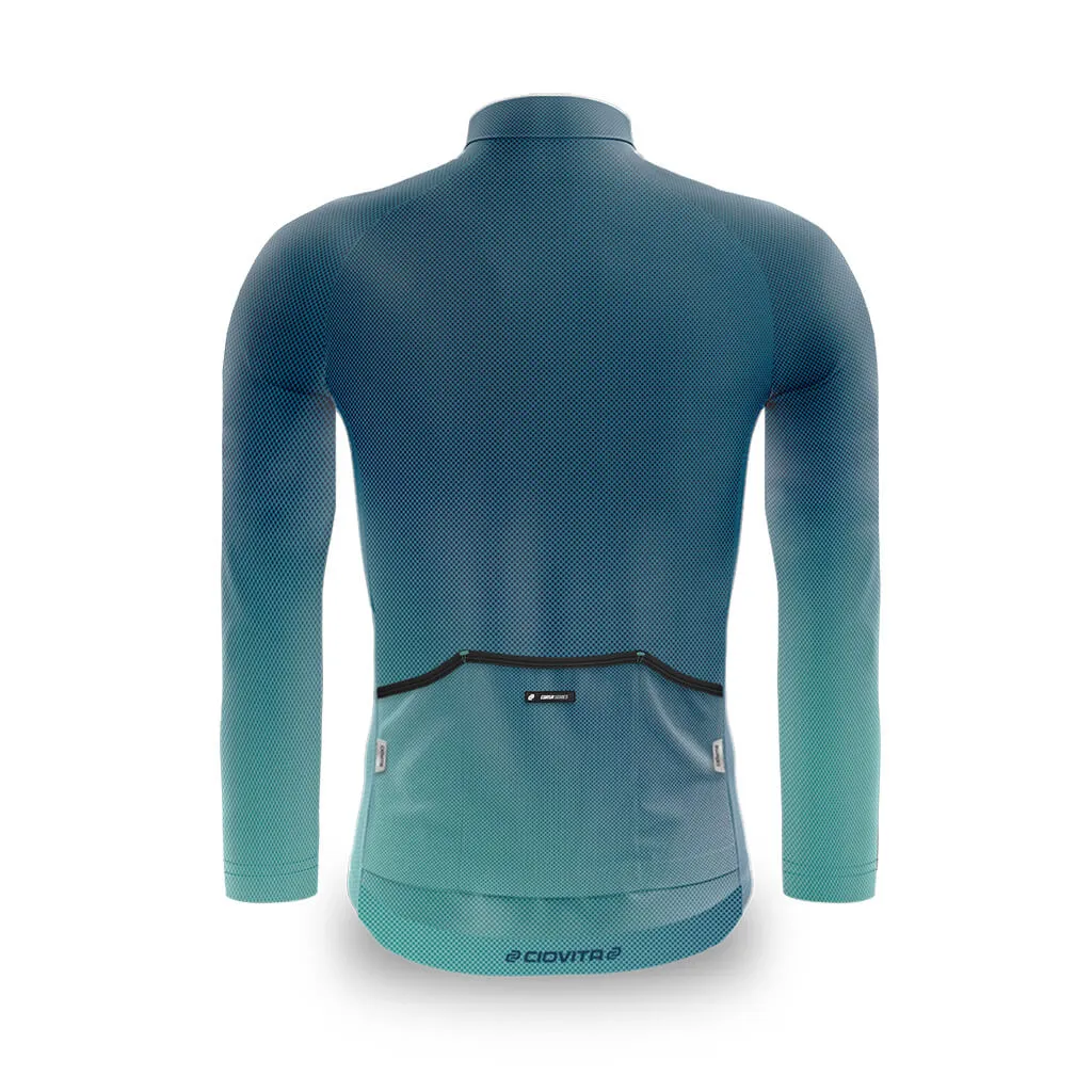 Men's Punto Long Sleeve Sport Fit Jersey (Teal)