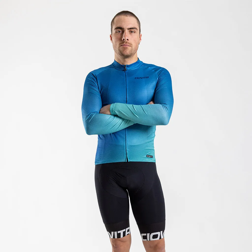 Men's Punto Long Sleeve Sport Fit Jersey (Teal)