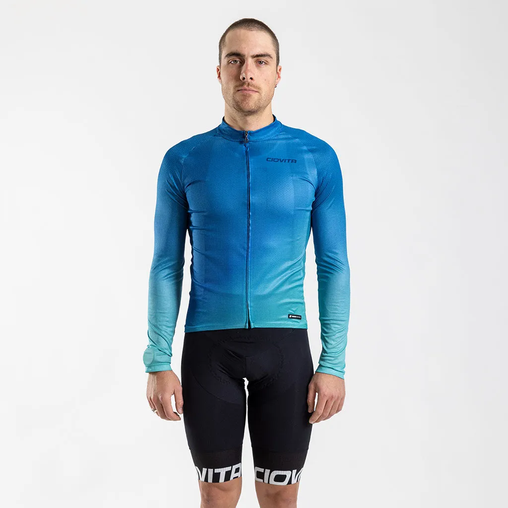 Men's Punto Long Sleeve Sport Fit Jersey (Teal)