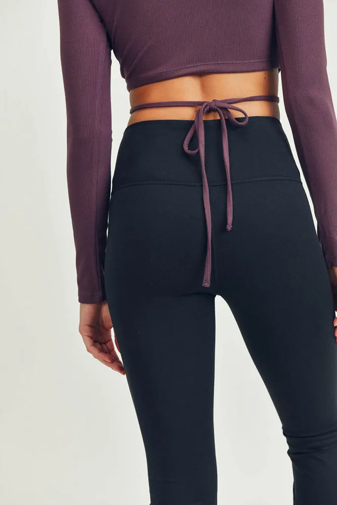 Mono B High-Waisted Flare Leggings for Yoga