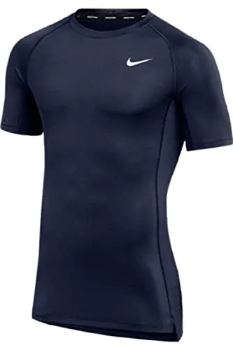 Nike Men's Pro Fitted Short Sleeve Training Tee Large Navy