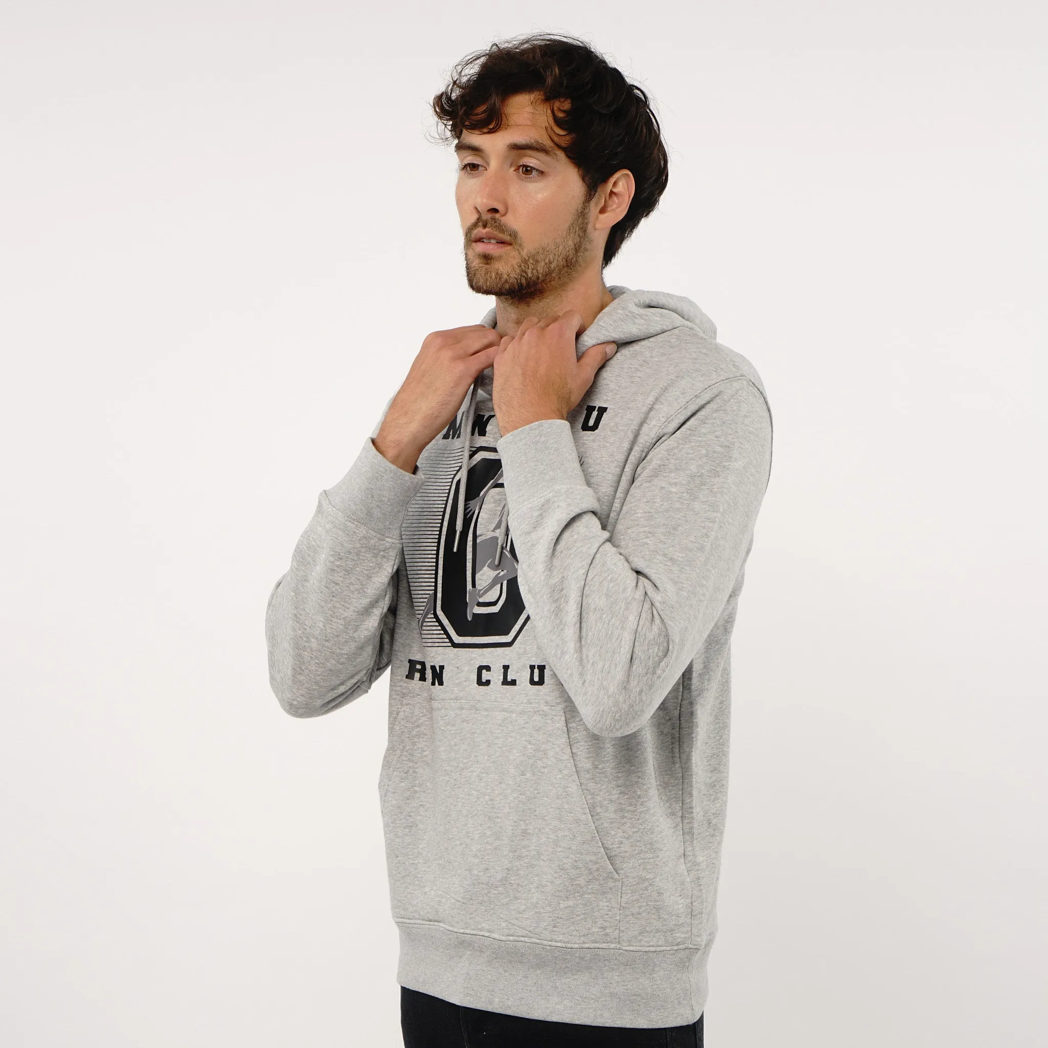 Omnitau Men's Run Club Slim Fit Hoodie - Heather Grey