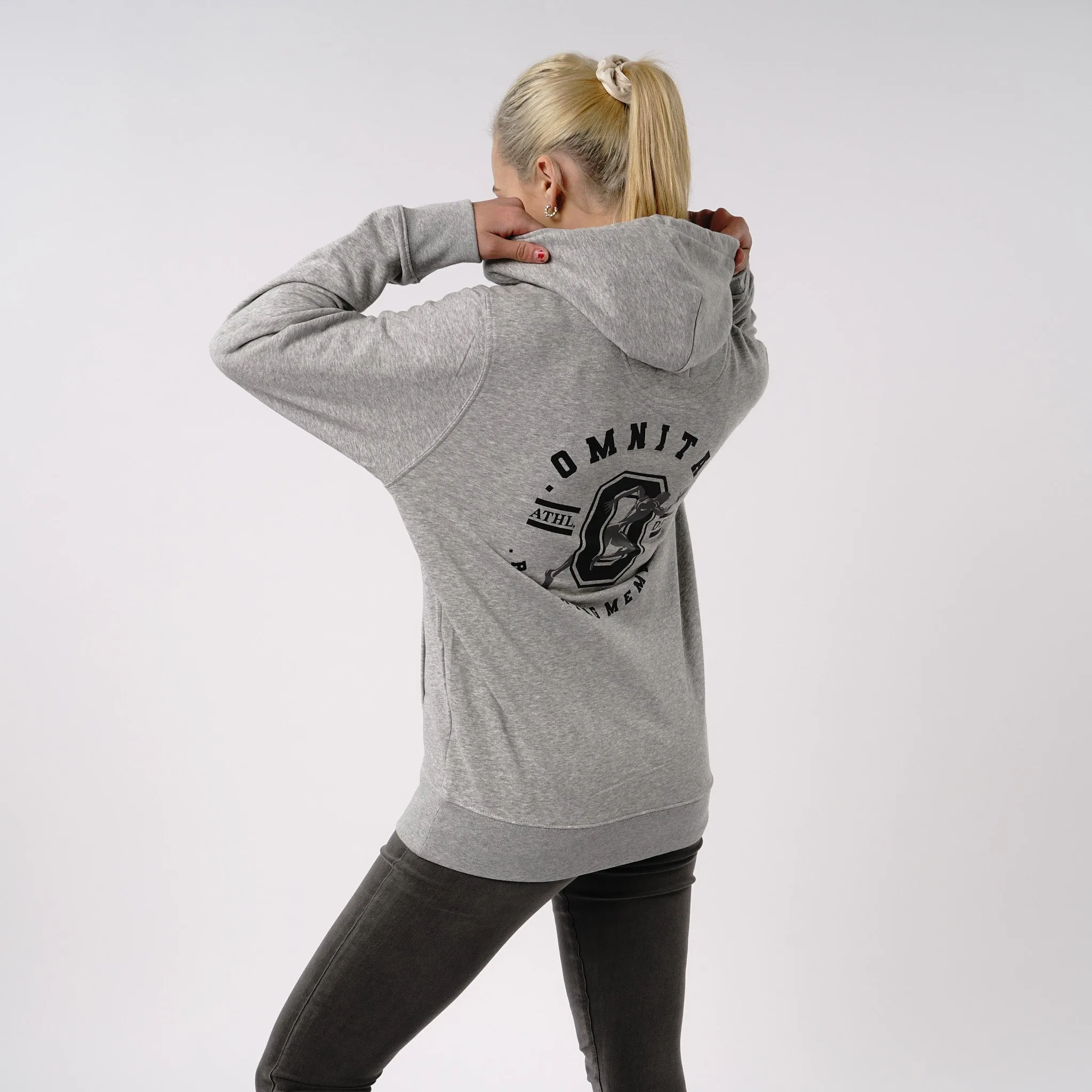 Omnitau Women's Run Club Slim Fit Hoodie - Heather Grey