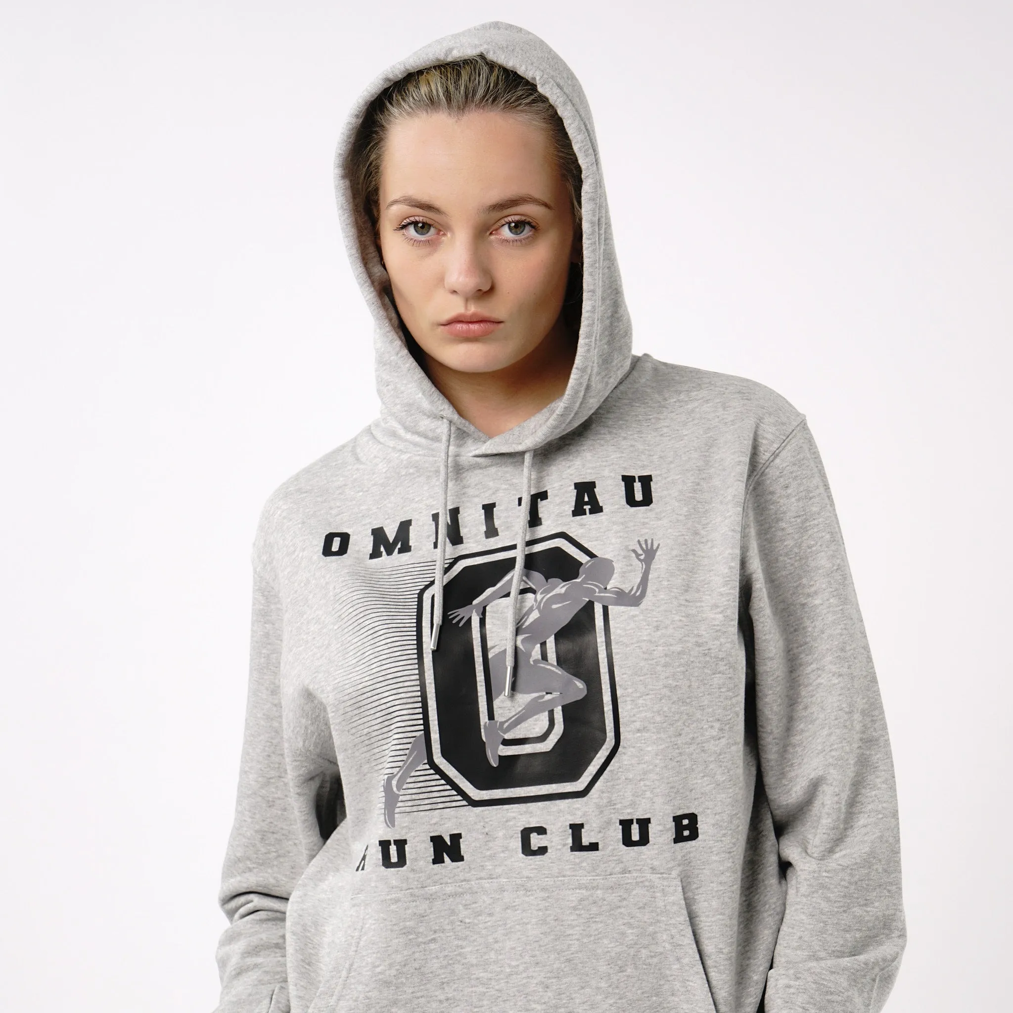 Omnitau Women's Run Club Slim Fit Hoodie - Heather Grey