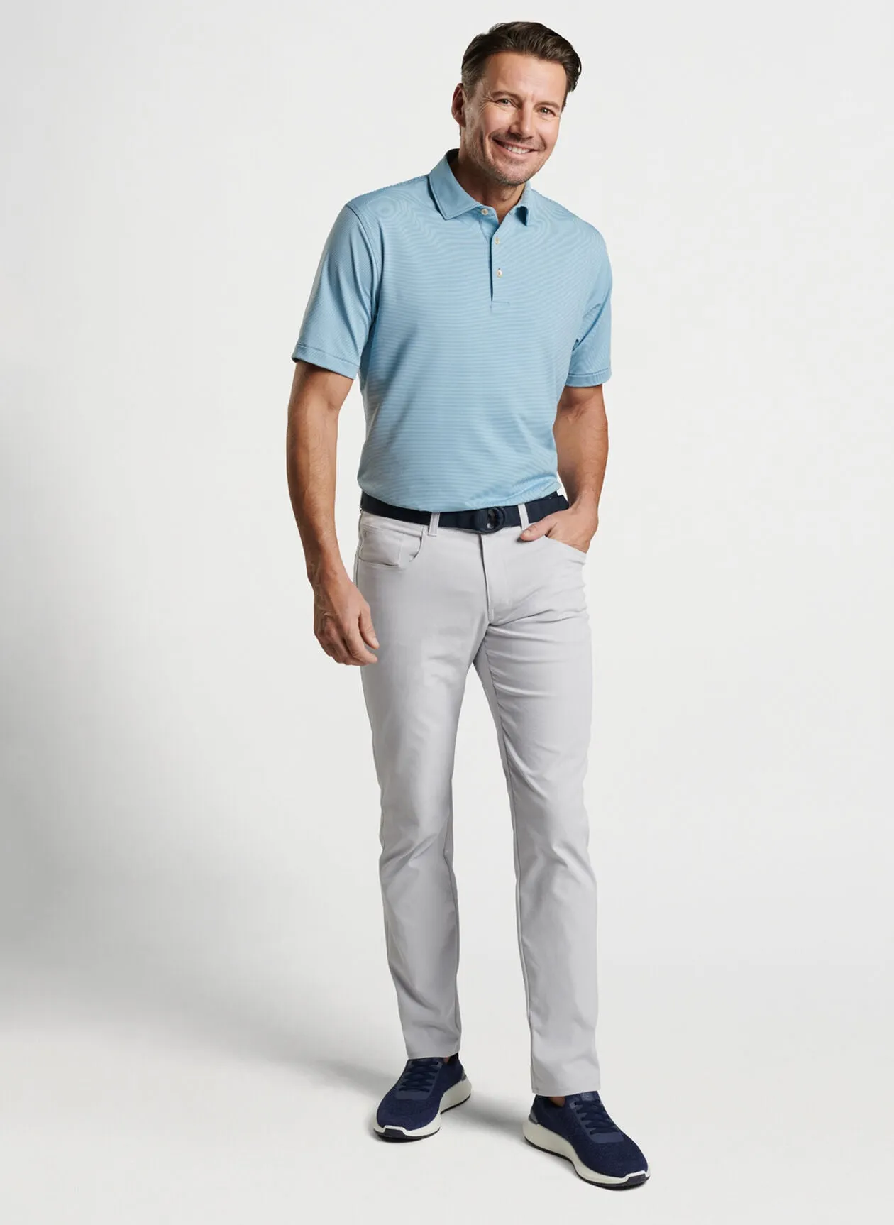 Peter Millar eb66 Performance Five-Pocket Pant - BRITISH GREY