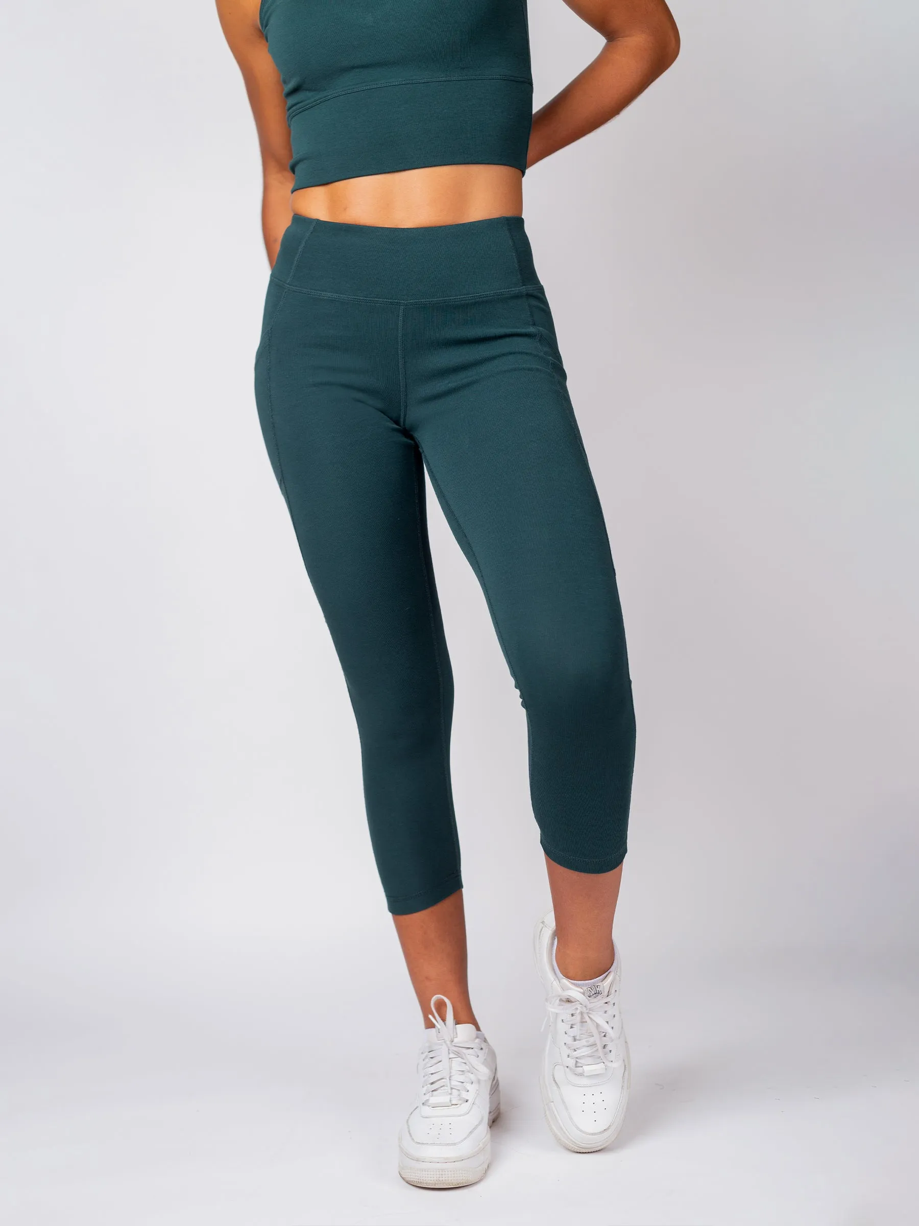 PlantTec™ Crop/Petite Leggings | Monstera