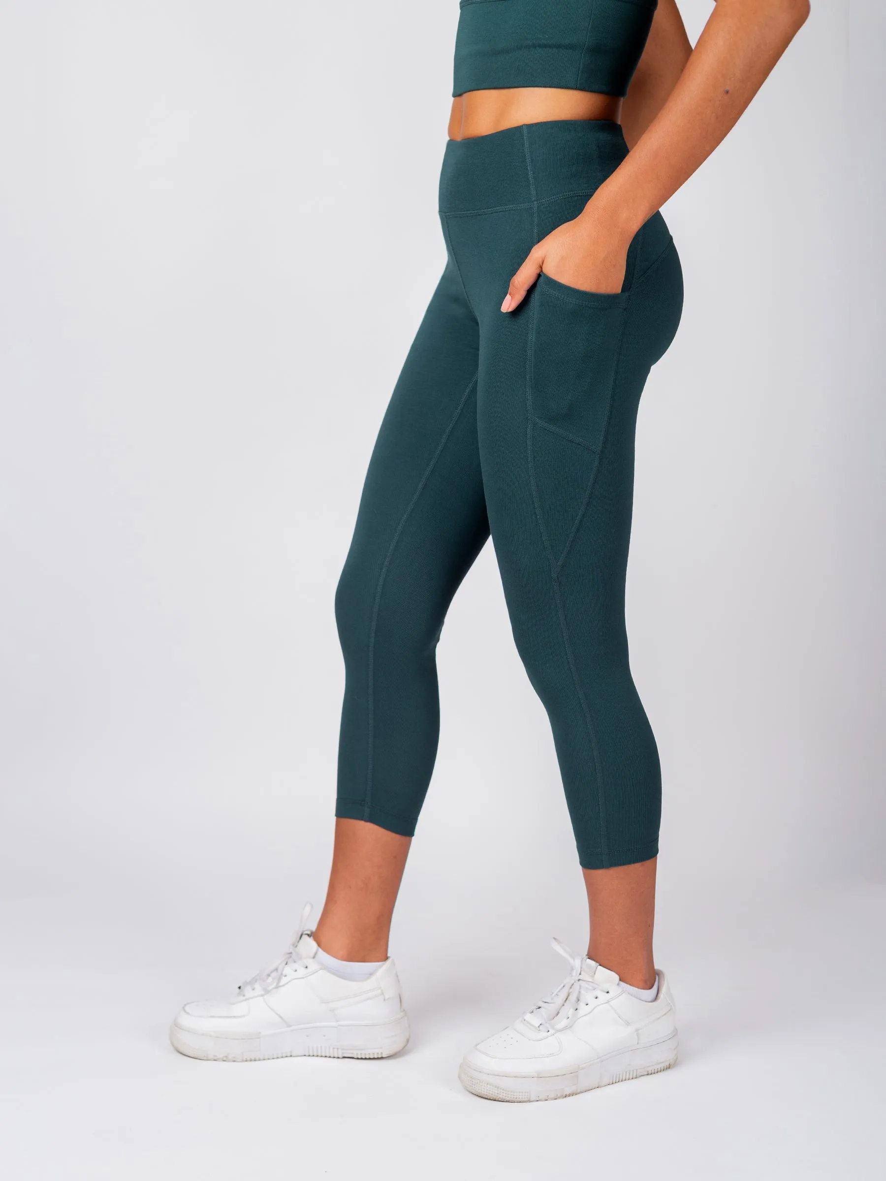 PlantTec™ Crop/Petite Leggings | Monstera