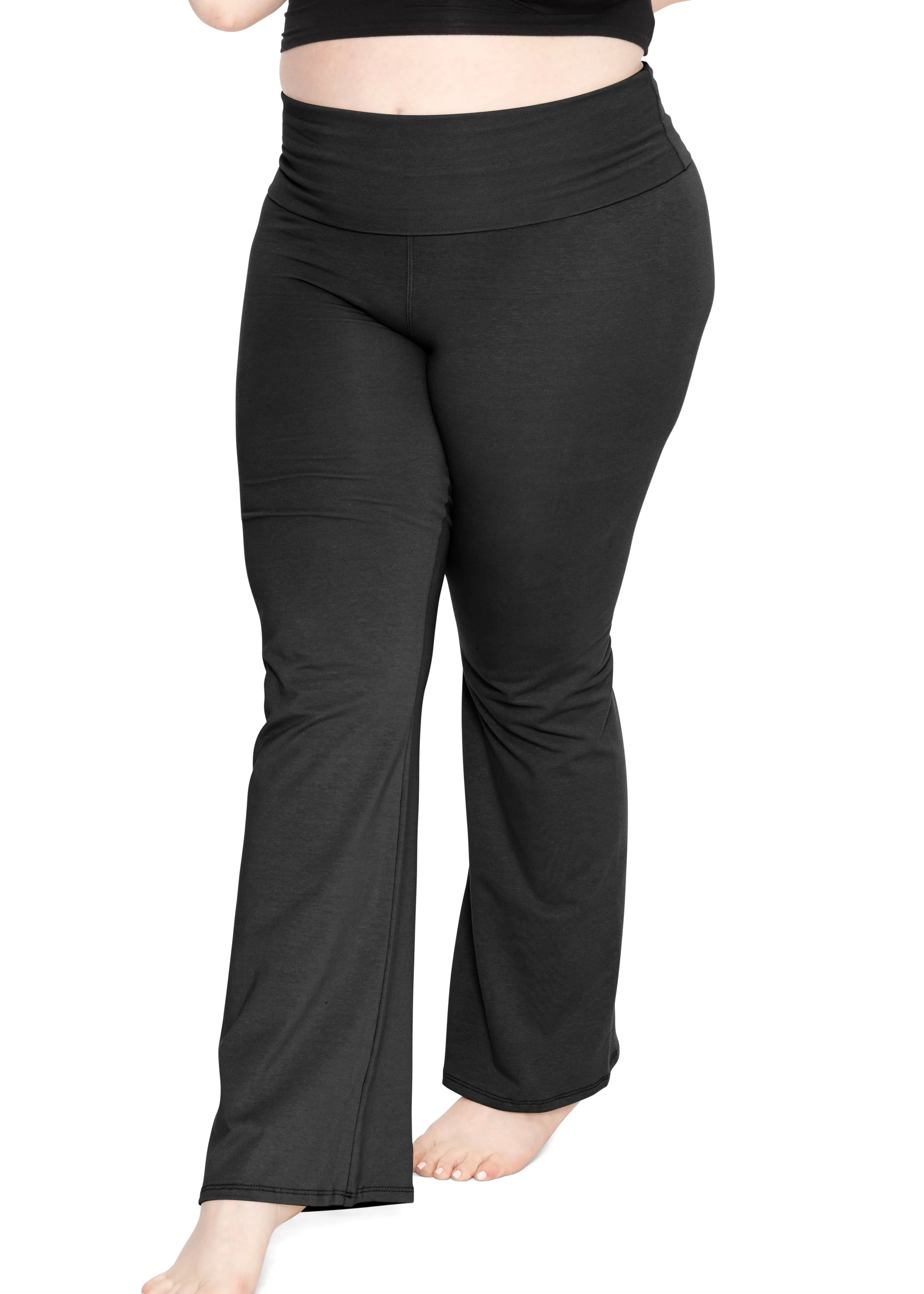 Plus Size Cotton Yoga Pants