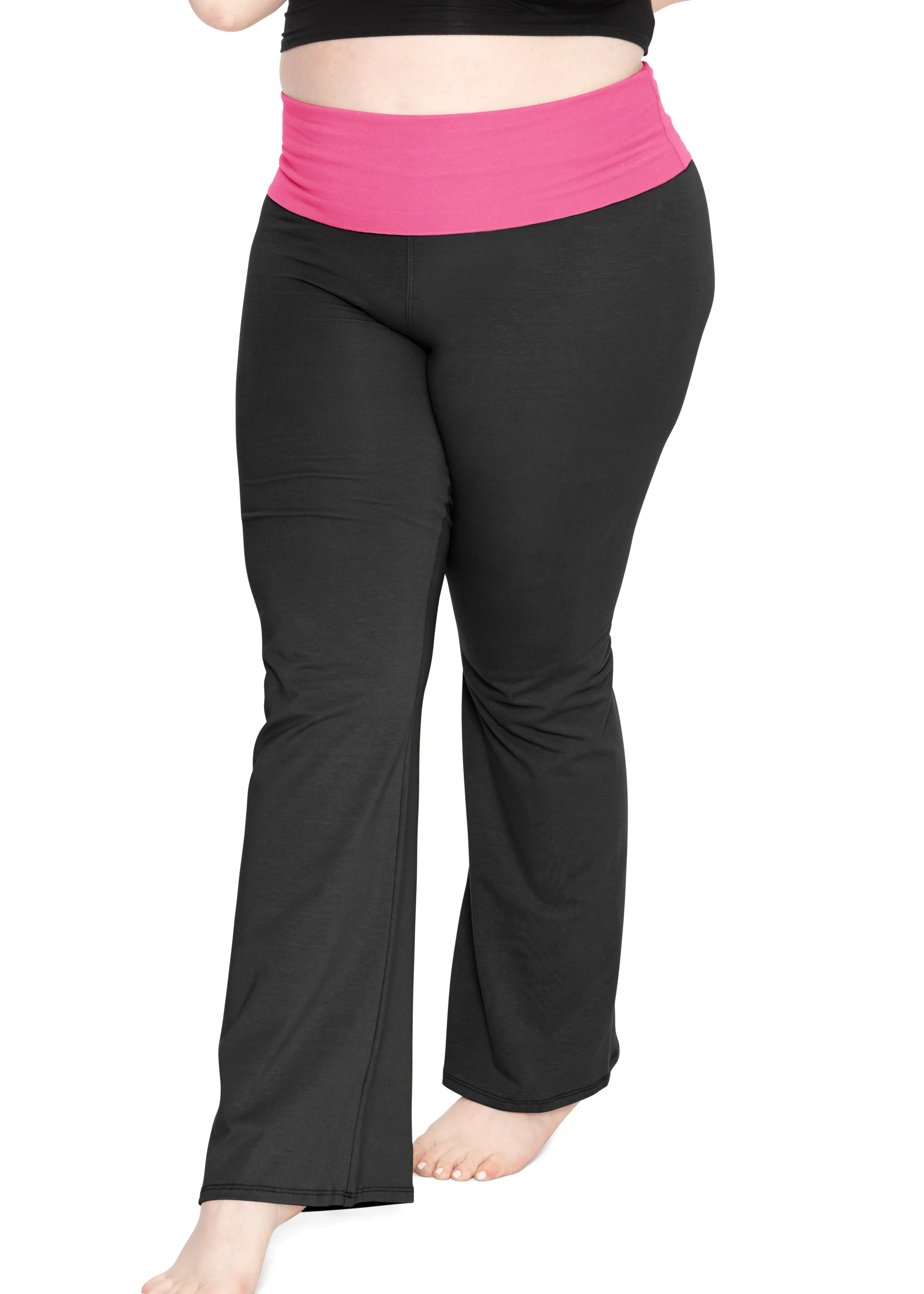 Plus Size Cotton Yoga Pants