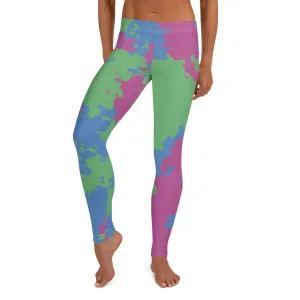 Polysexual Poly Pride Women's Leggings Yoga Pants - Camouflage