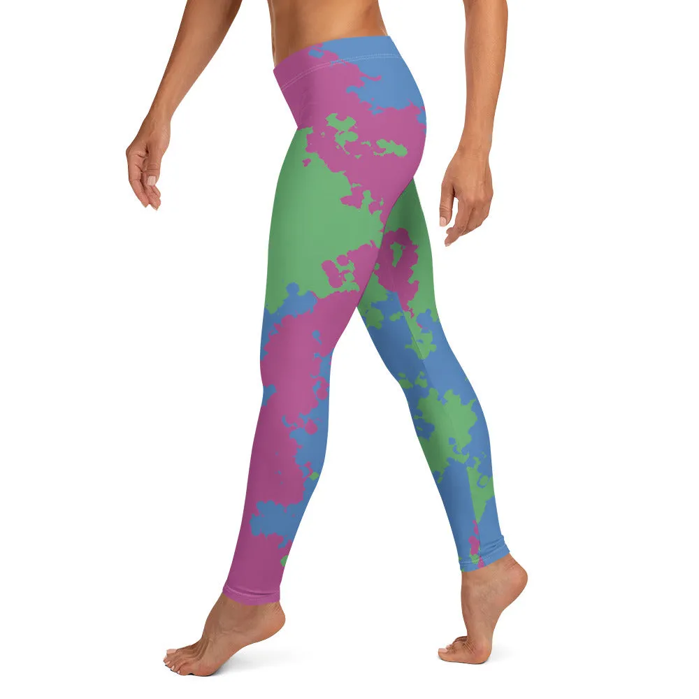 Polysexual Poly Pride Women's Leggings Yoga Pants - Camouflage