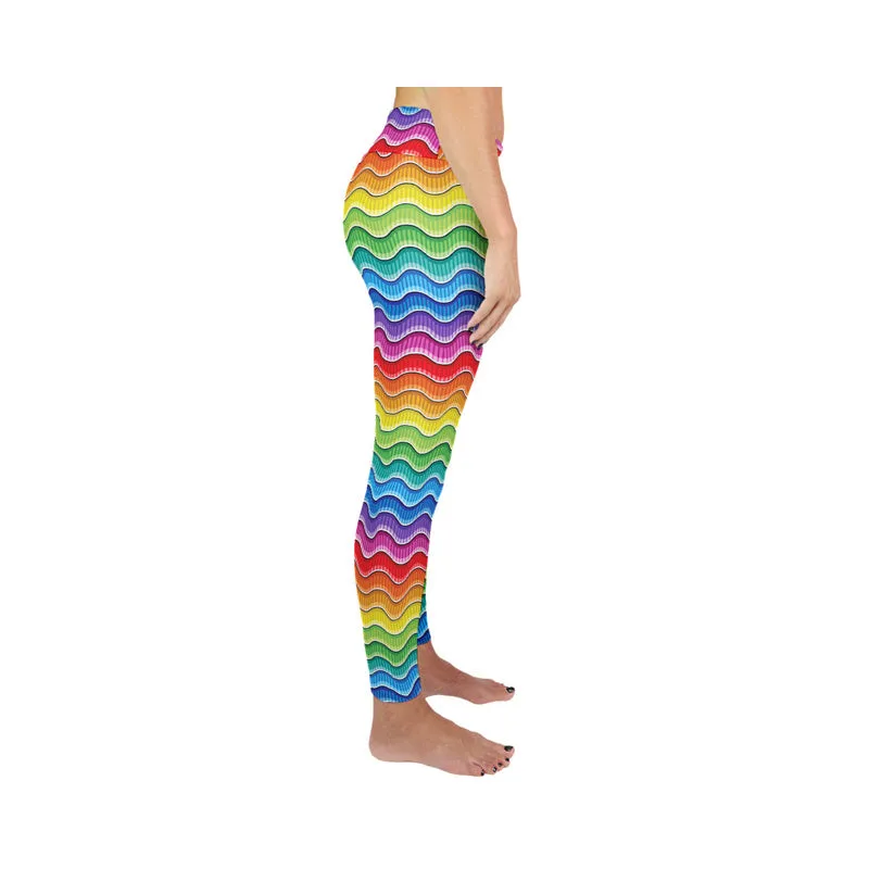 RAINBOW WAVES ACTIVE LEGGINGS