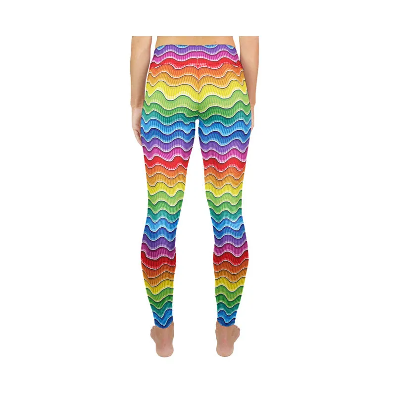 RAINBOW WAVES ACTIVE LEGGINGS