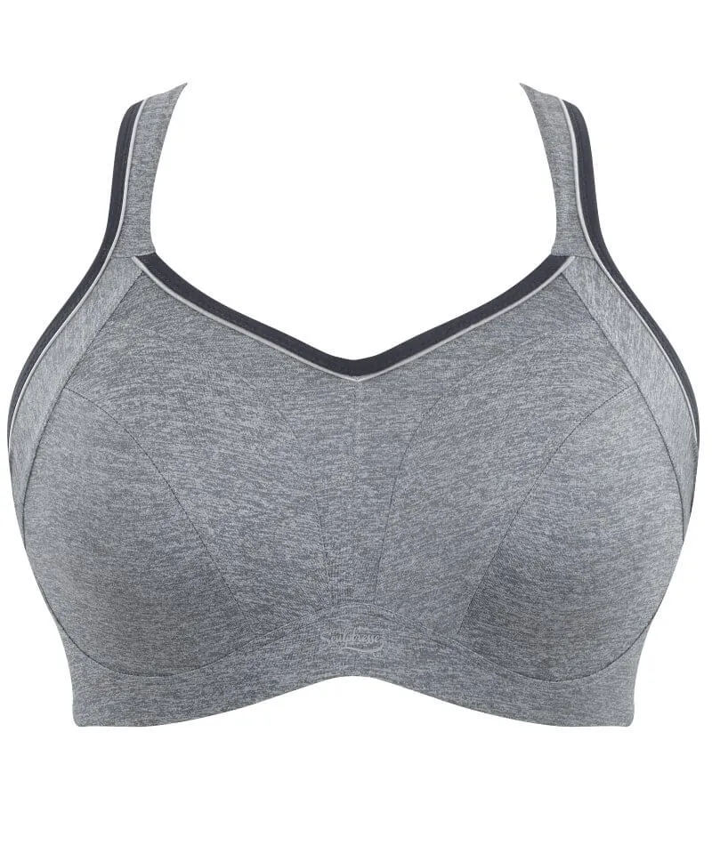 Sculptresse Activate Non Padded Underwired Sports Bra - Charcoal Marle