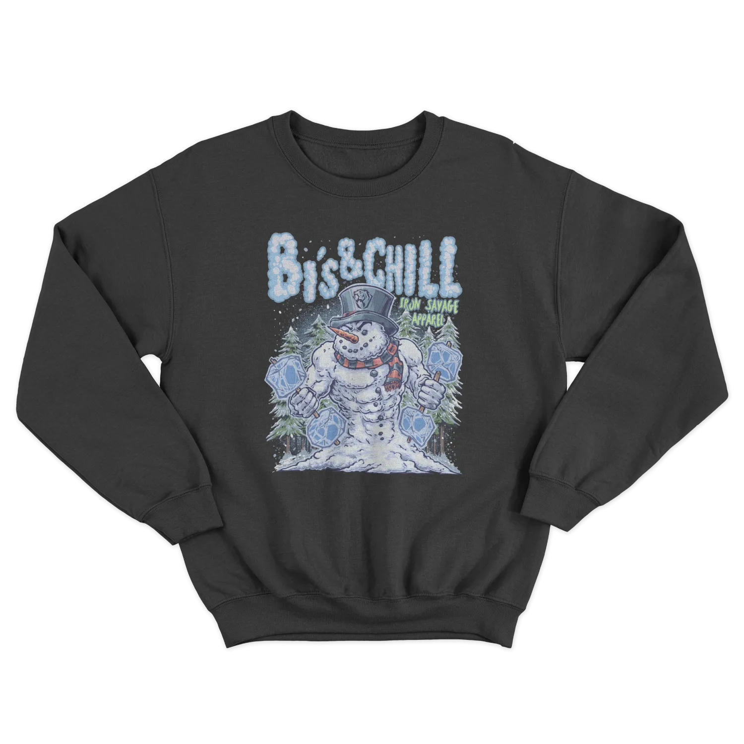 Snowman: Bi's & Chill Crewneck Sweatshirt