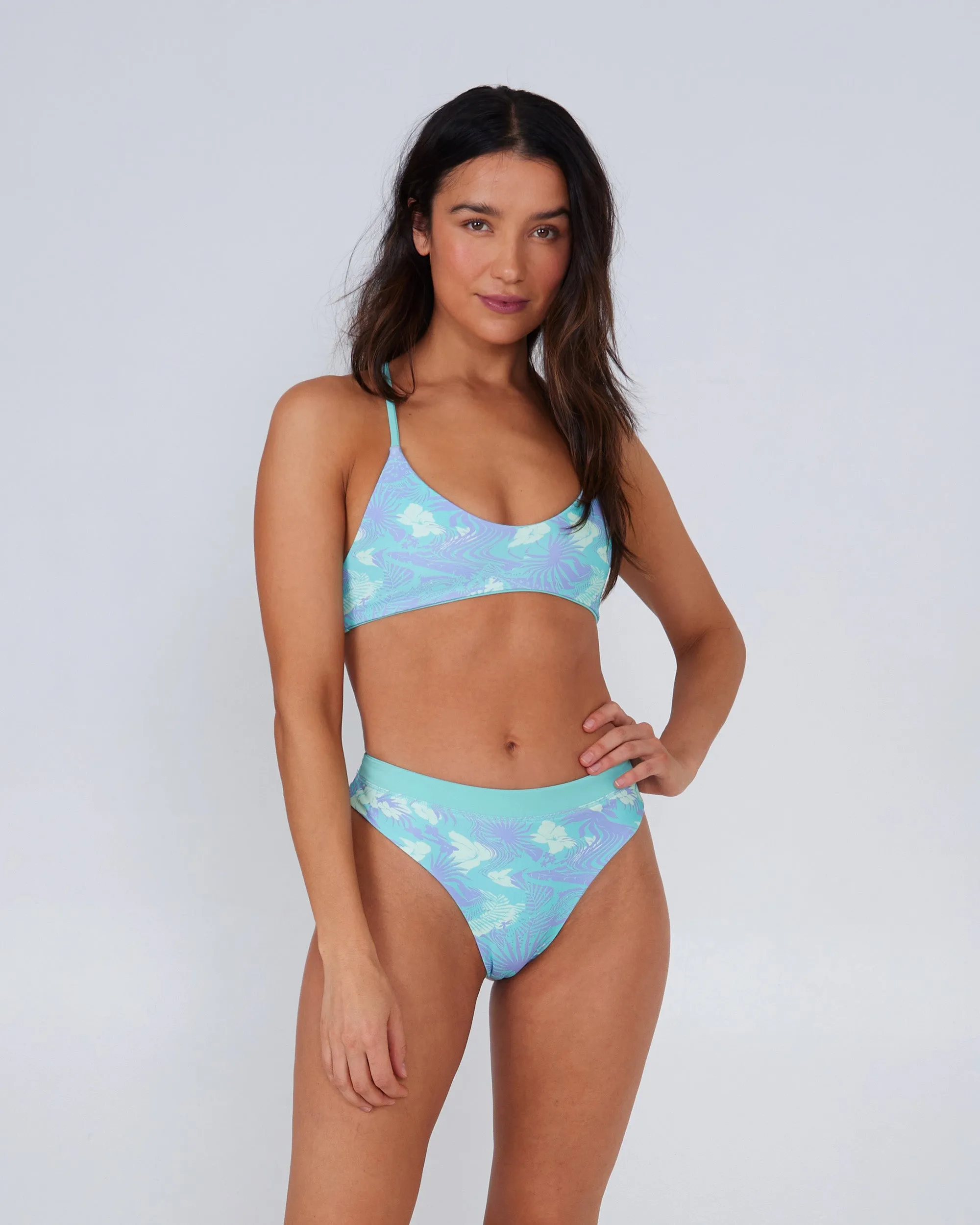 Tandem Reversible Aqua Bikini Bottom