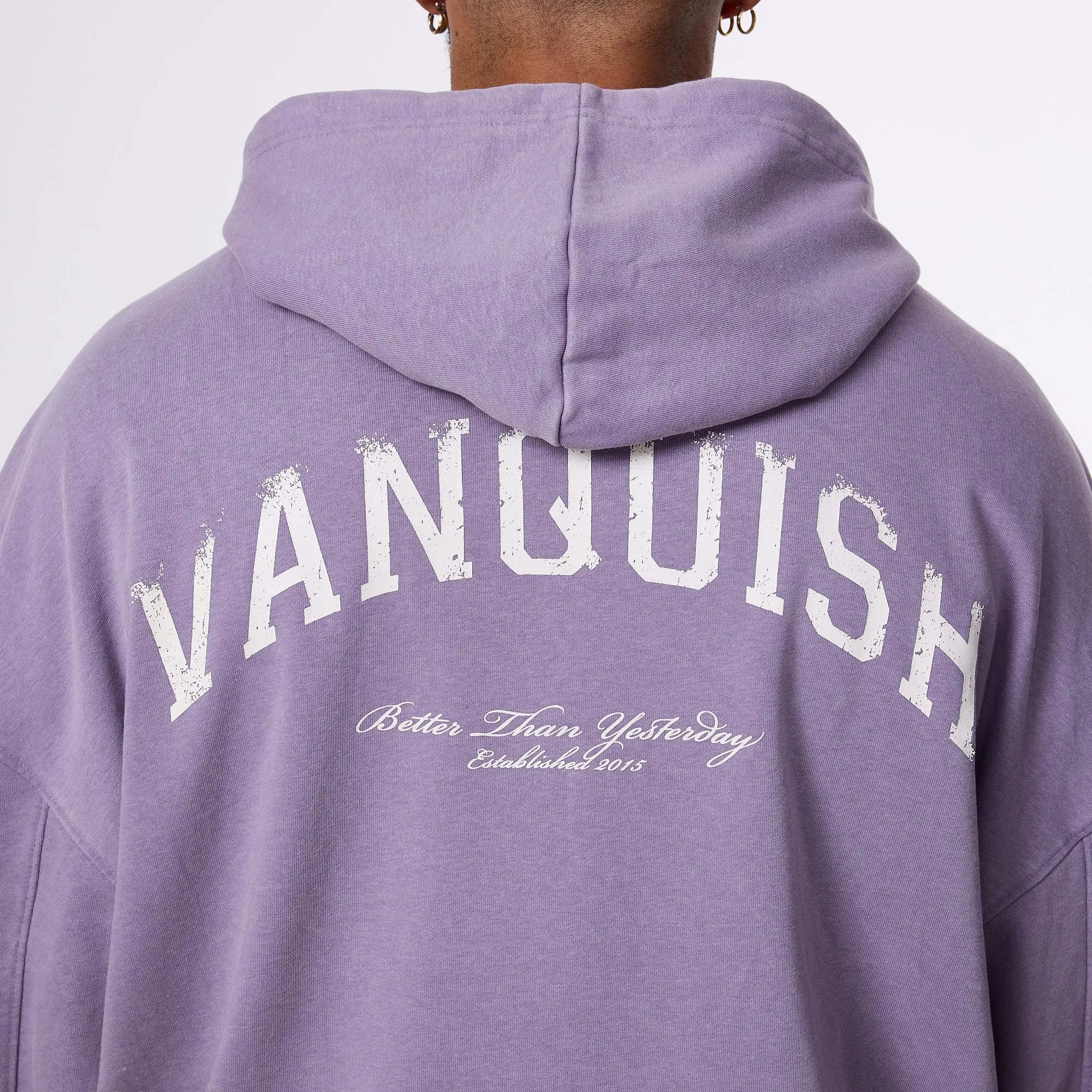 Vanquish Better Than Yesterday Washed Purple Full Zip Hoodie