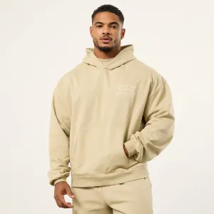 Vanquish Bodybuilding Vintage Khaki Boxy Oversized Pullover Hoodie