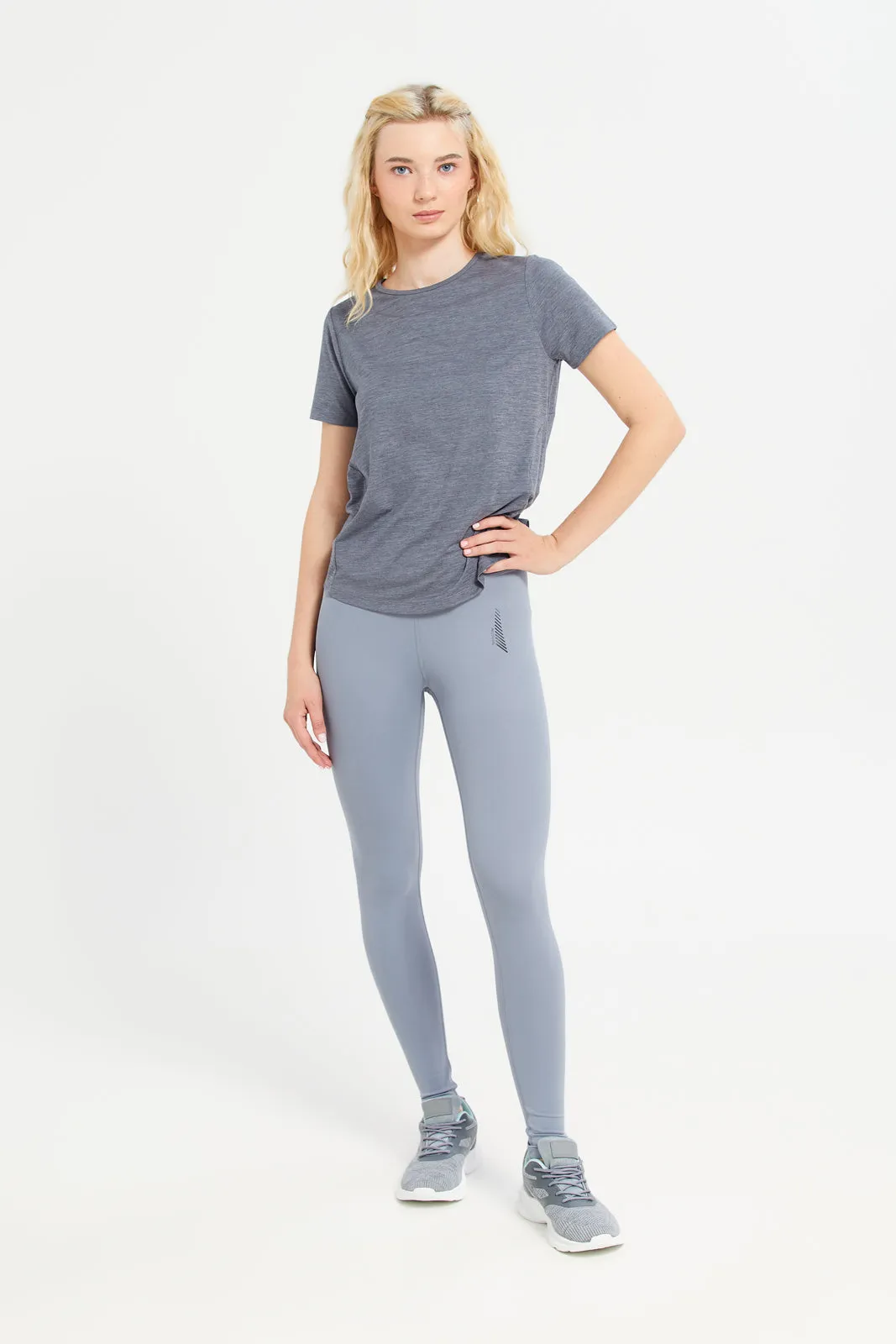 Women Grey Performance Active Pants