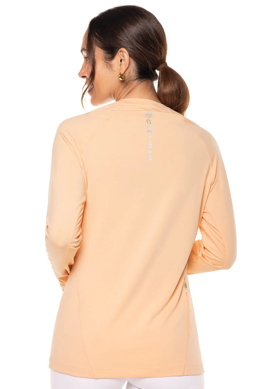 Women's Devi Long Sleeve Fitness T-Shirt  |  Peach Fuzz